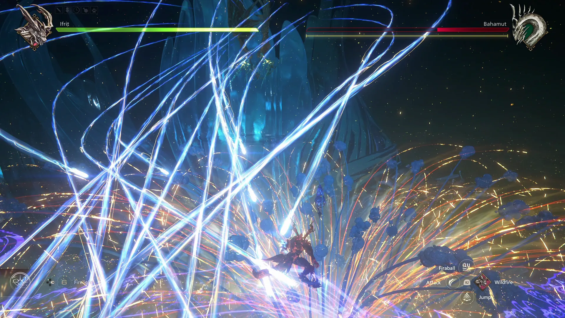 Bahamut using its Gigaflare attack