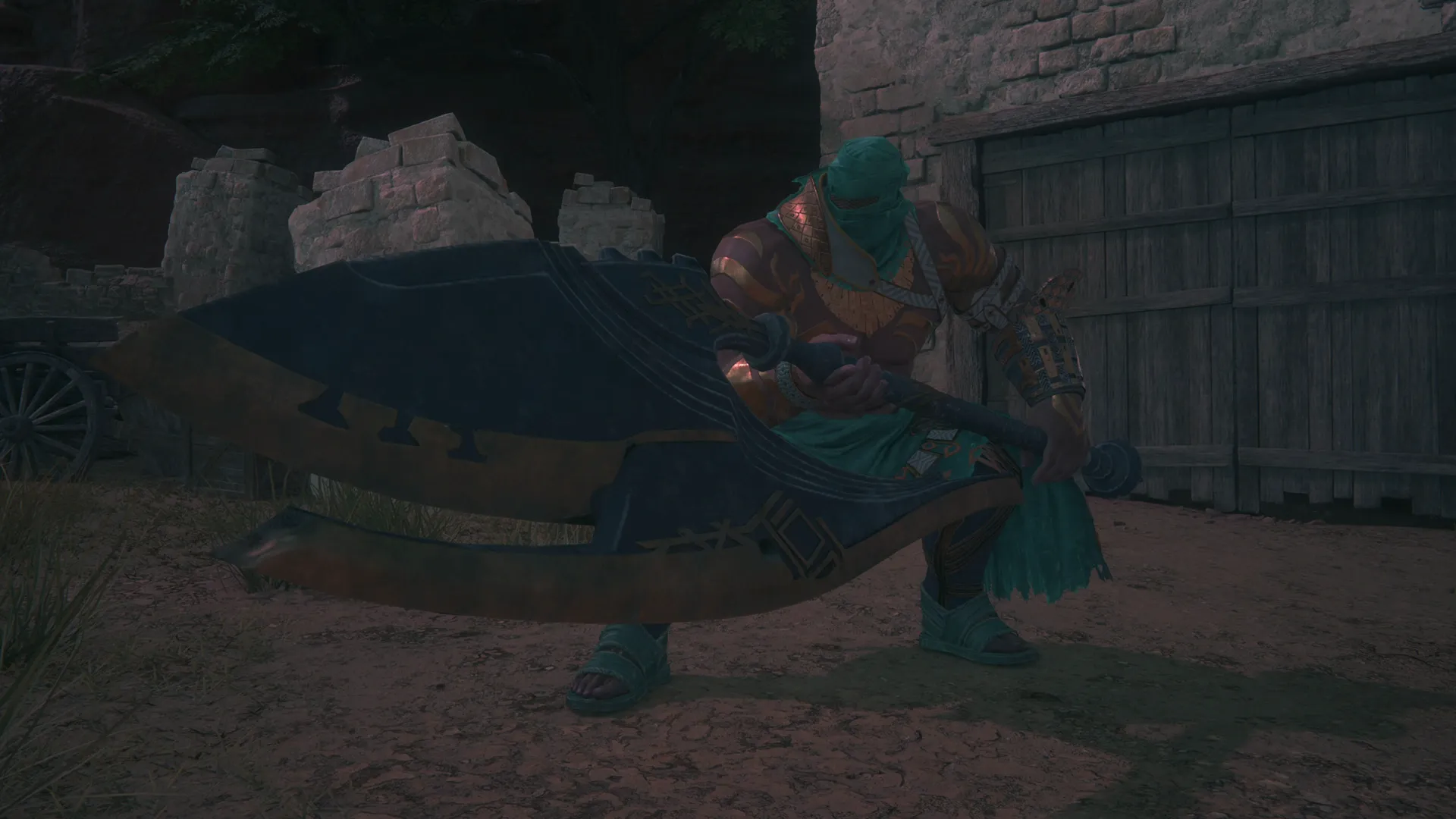 Close-up of the Ten of Clubs at the start of the Notorious Mark battle in the Fields of Corava