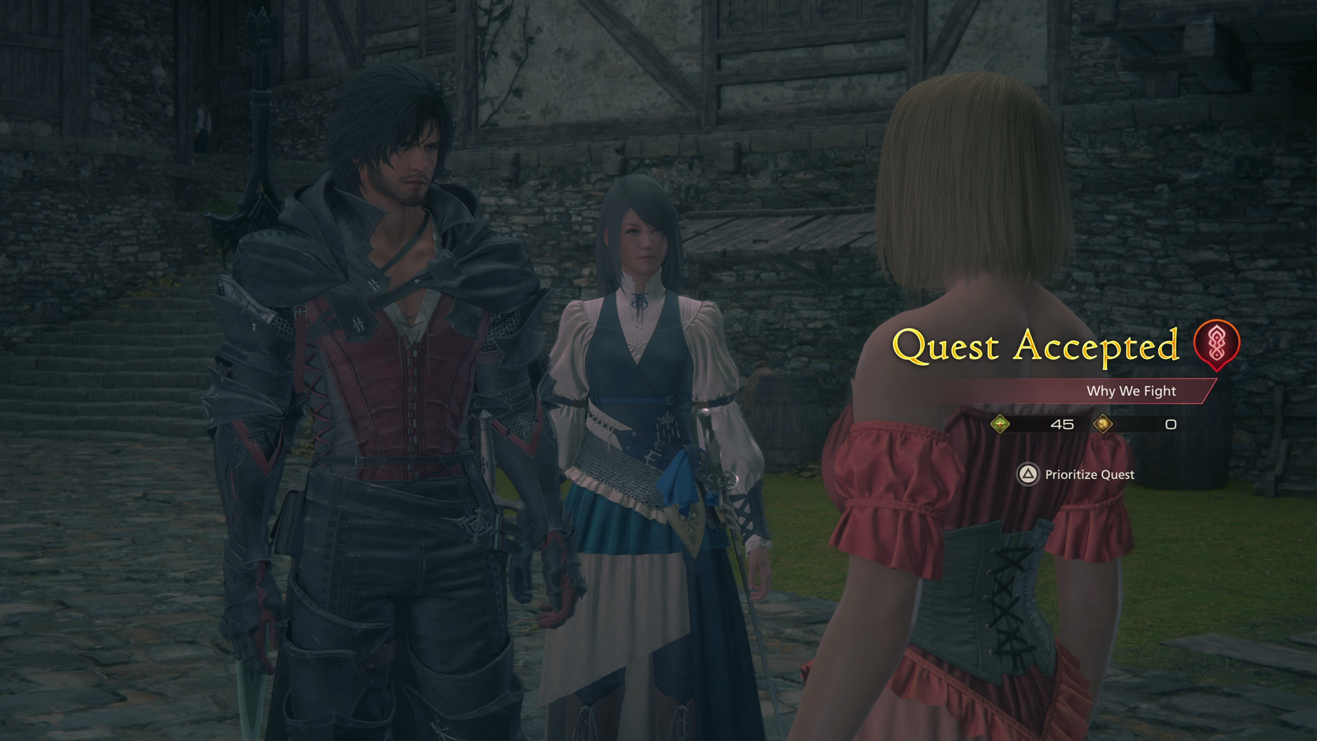 Accepting the Why We Fight Main Scenario Subqeust from the Veil Courtesan in Northreach