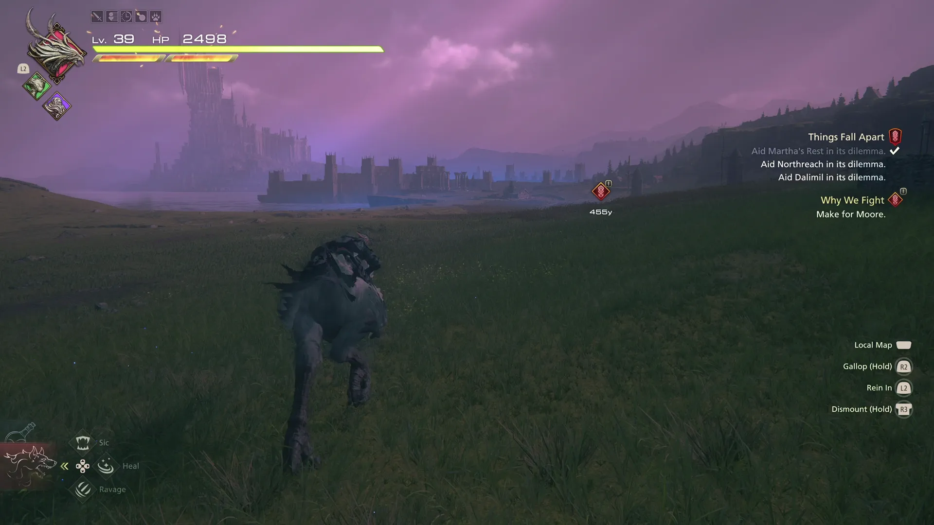 Riding your Chocobo through the Royal Meadows towards Moore