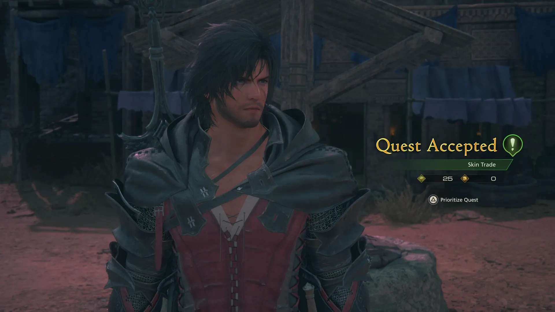 Accepting the Skin Trade Optional Quest from Karel in Tabor