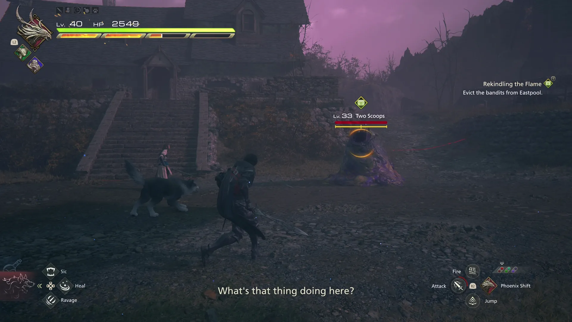 Battling against the Two Scoops flan in Eastpool