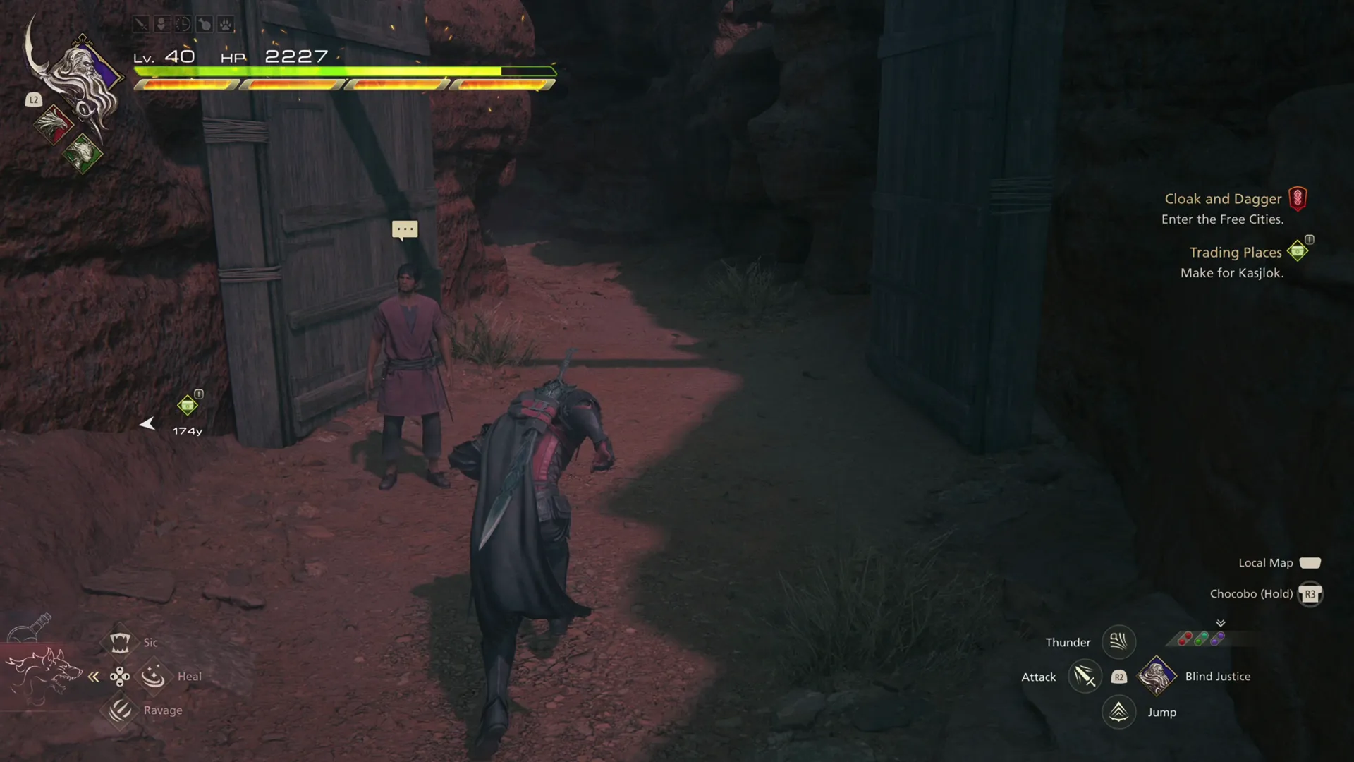 Turning towards Kasjlok for the Trading Places quest