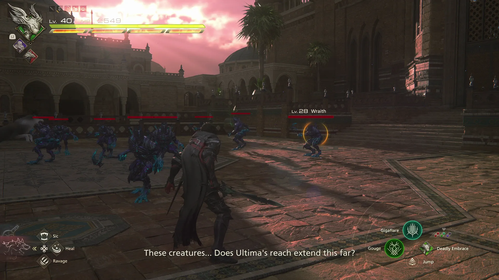 Battle against the group of Wraiths and Specters