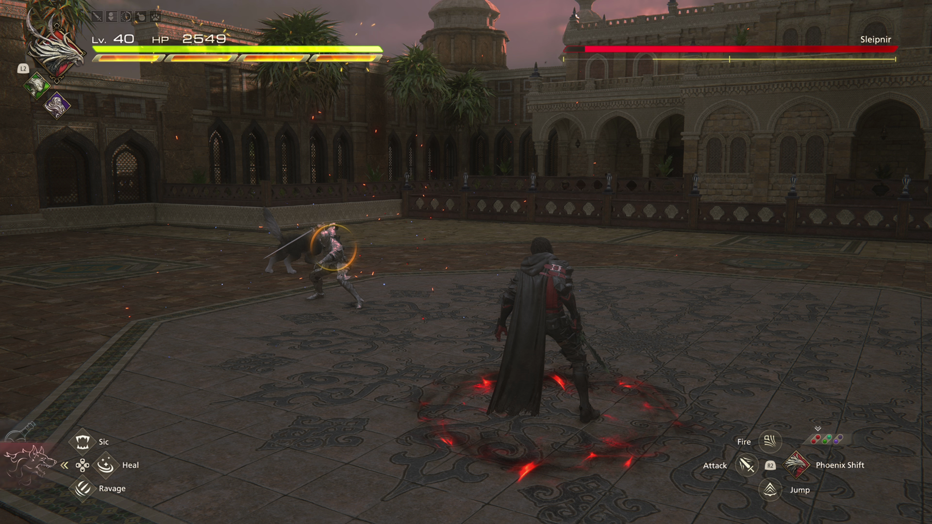 Sleipnir using his Timed Magic Explosion attack