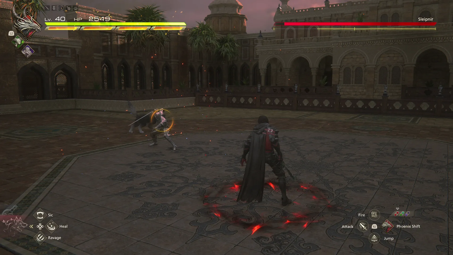 Sleipnir using his Timed Magic Explosion attack