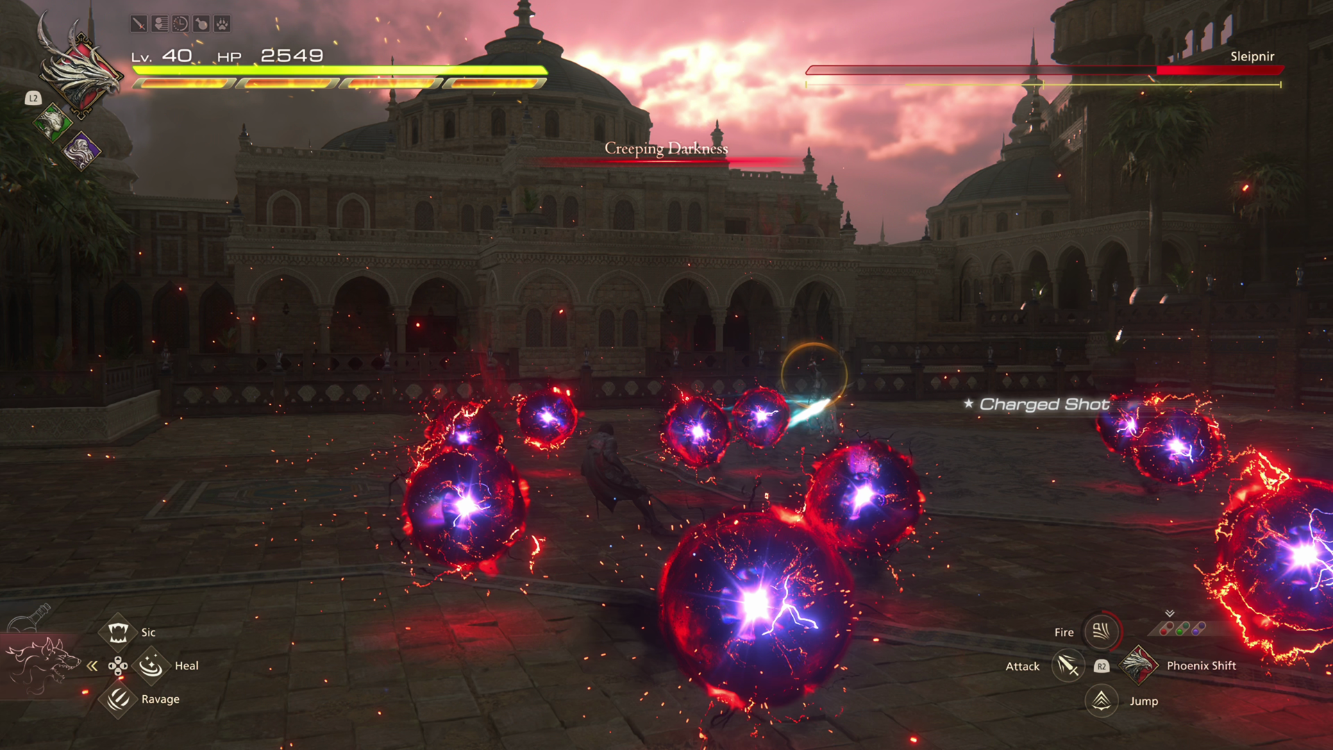 Sleipnir using Creeping Darkness attack