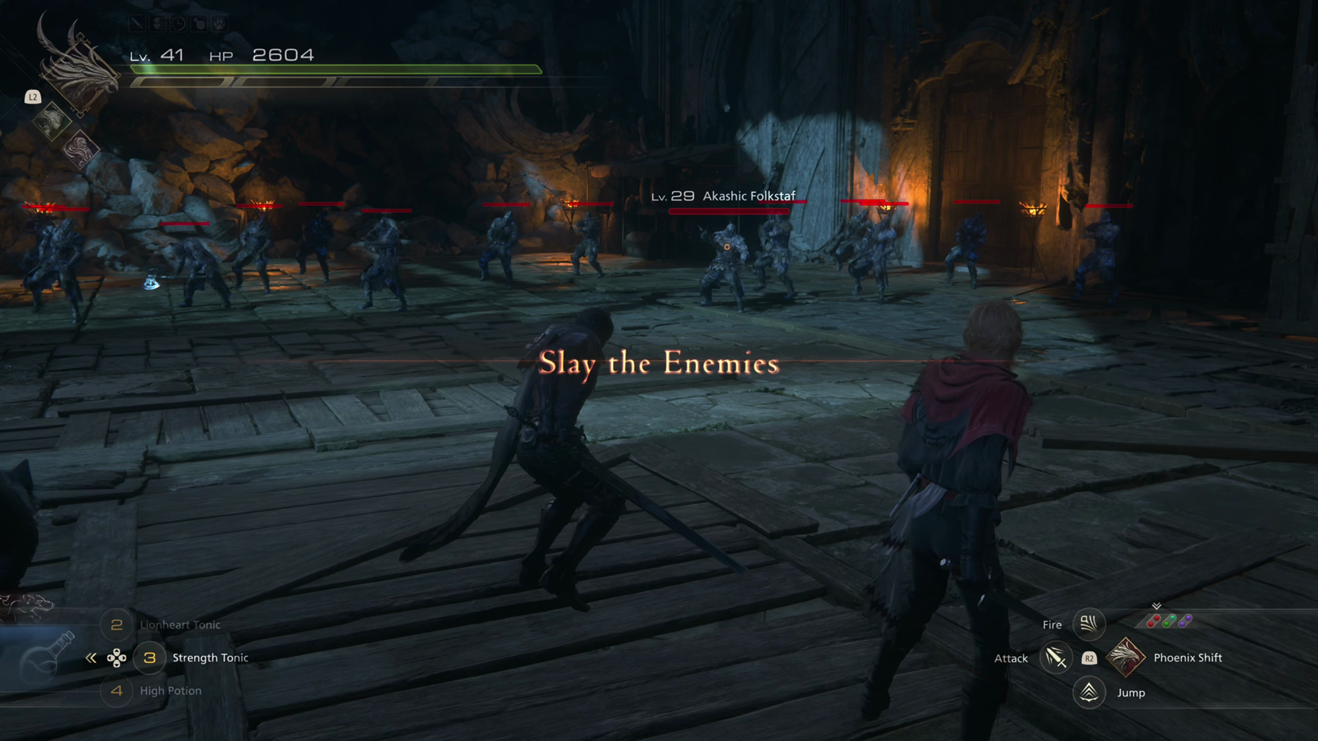 Starting the battle against the Akashic Soldiers