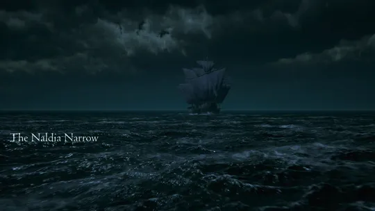 Enterprise traveling through the Naldia Narrow