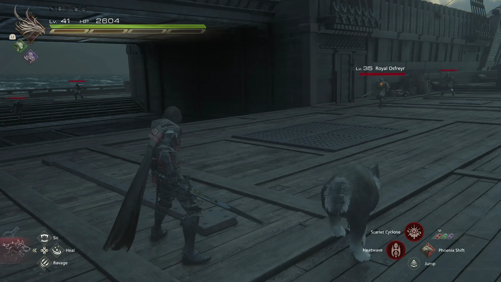 Clive and Torgal at the start of the battles on the ship