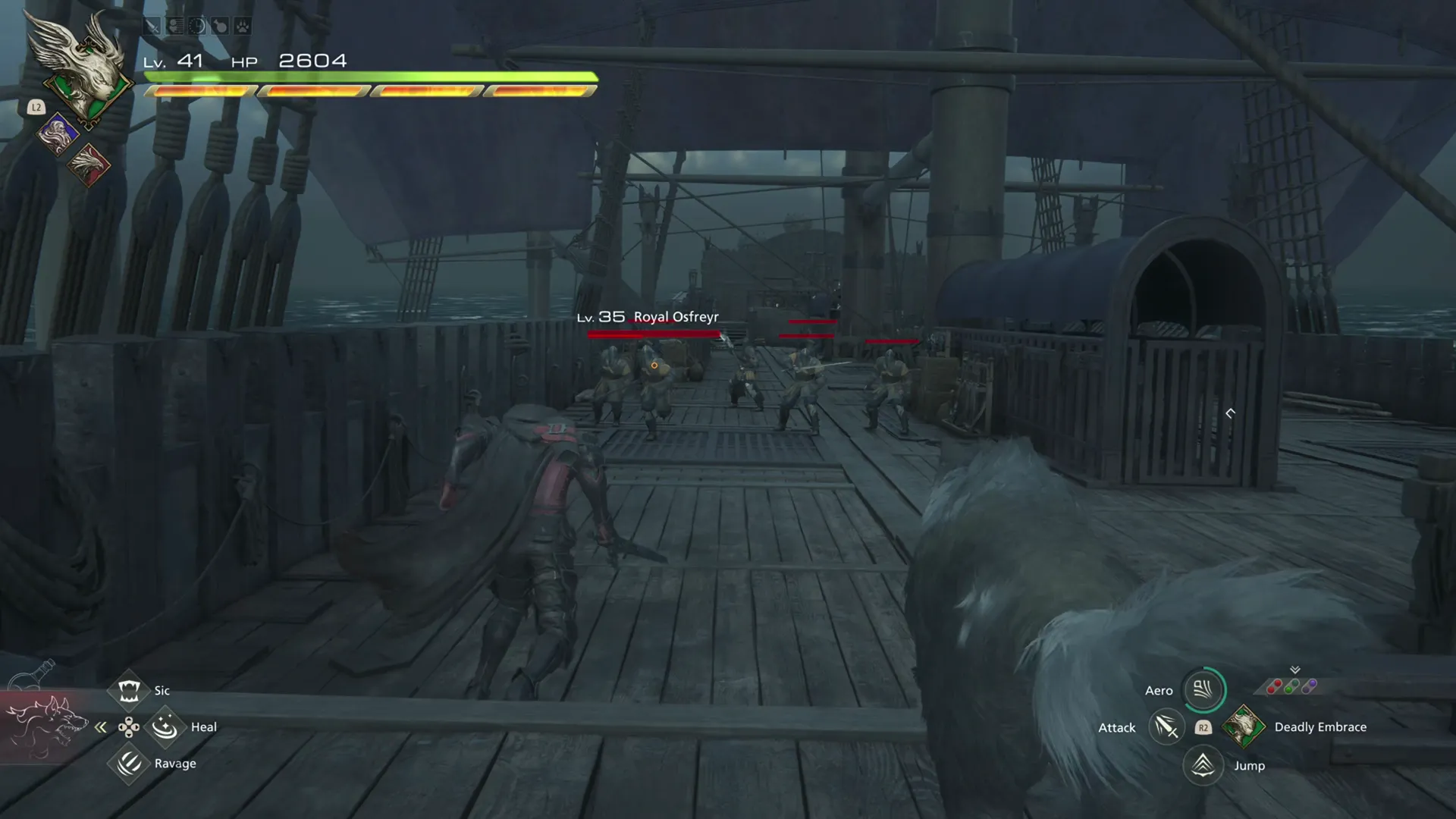 Approaching a group of Royal soldiers