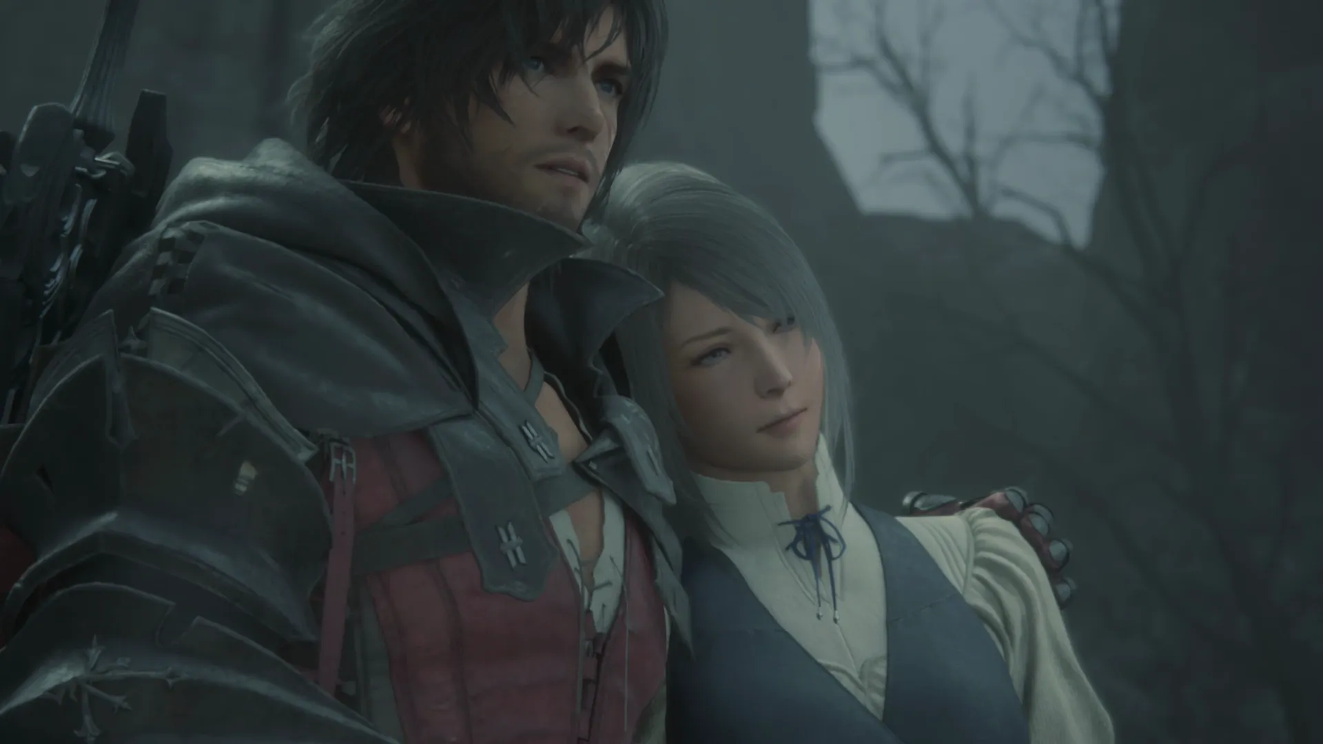 Close-up of Clive and Jill