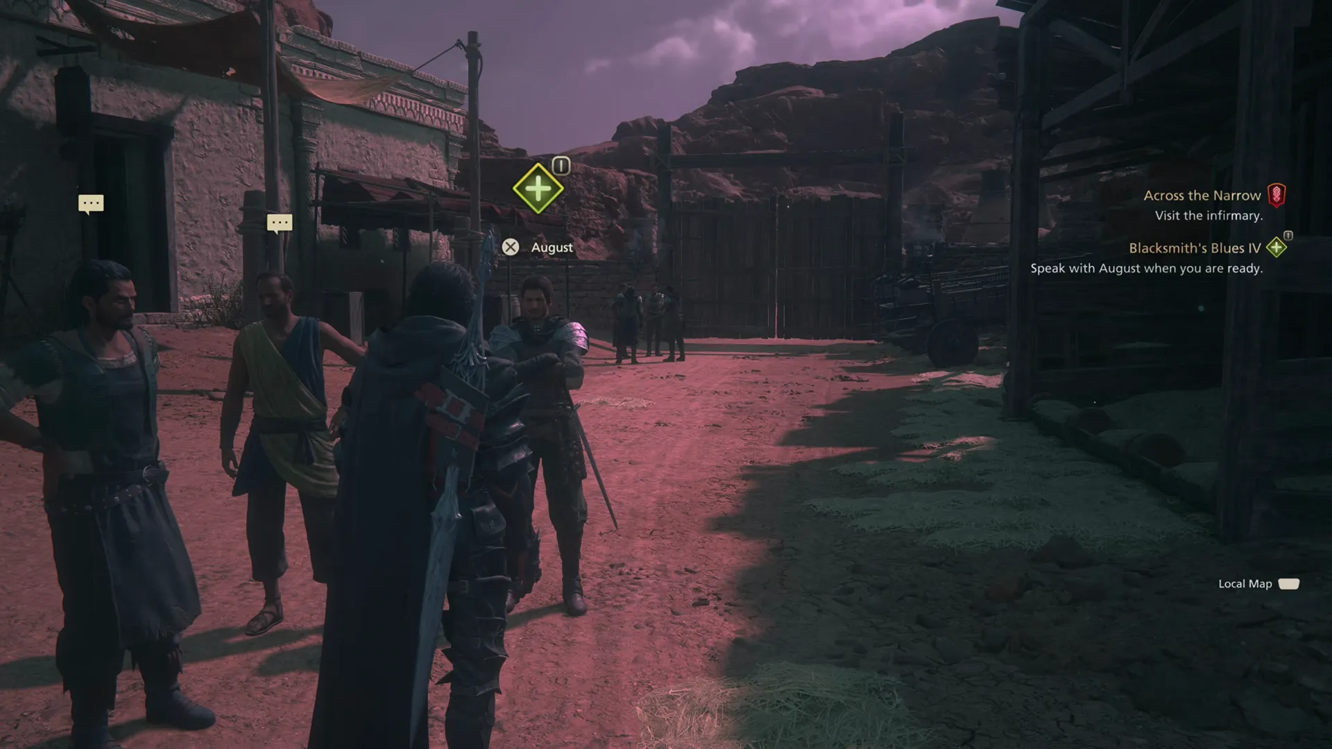 Speaking to August in the town of Dravozd to initiate an upcoming battle