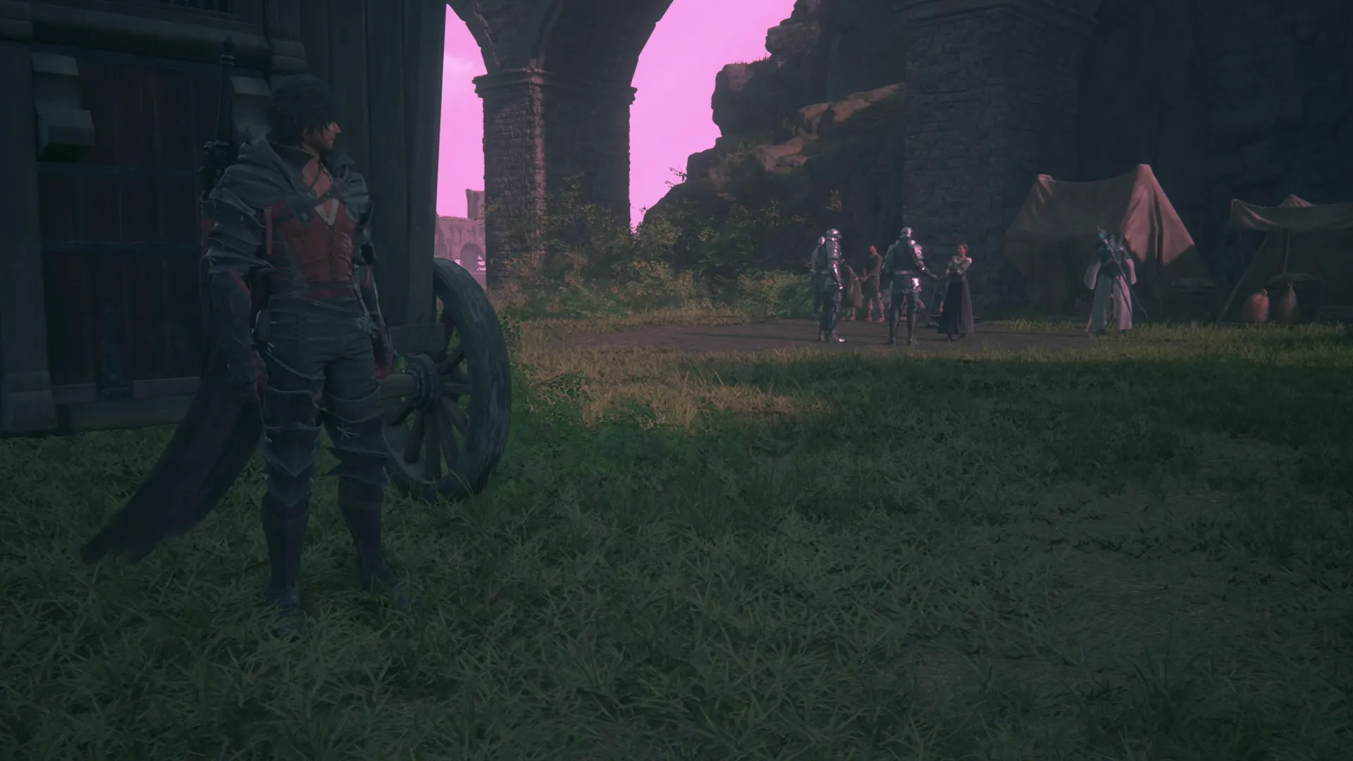 Clive looking on just before a battle against a group of Imperial Legionnaires and Imperial Astrologers