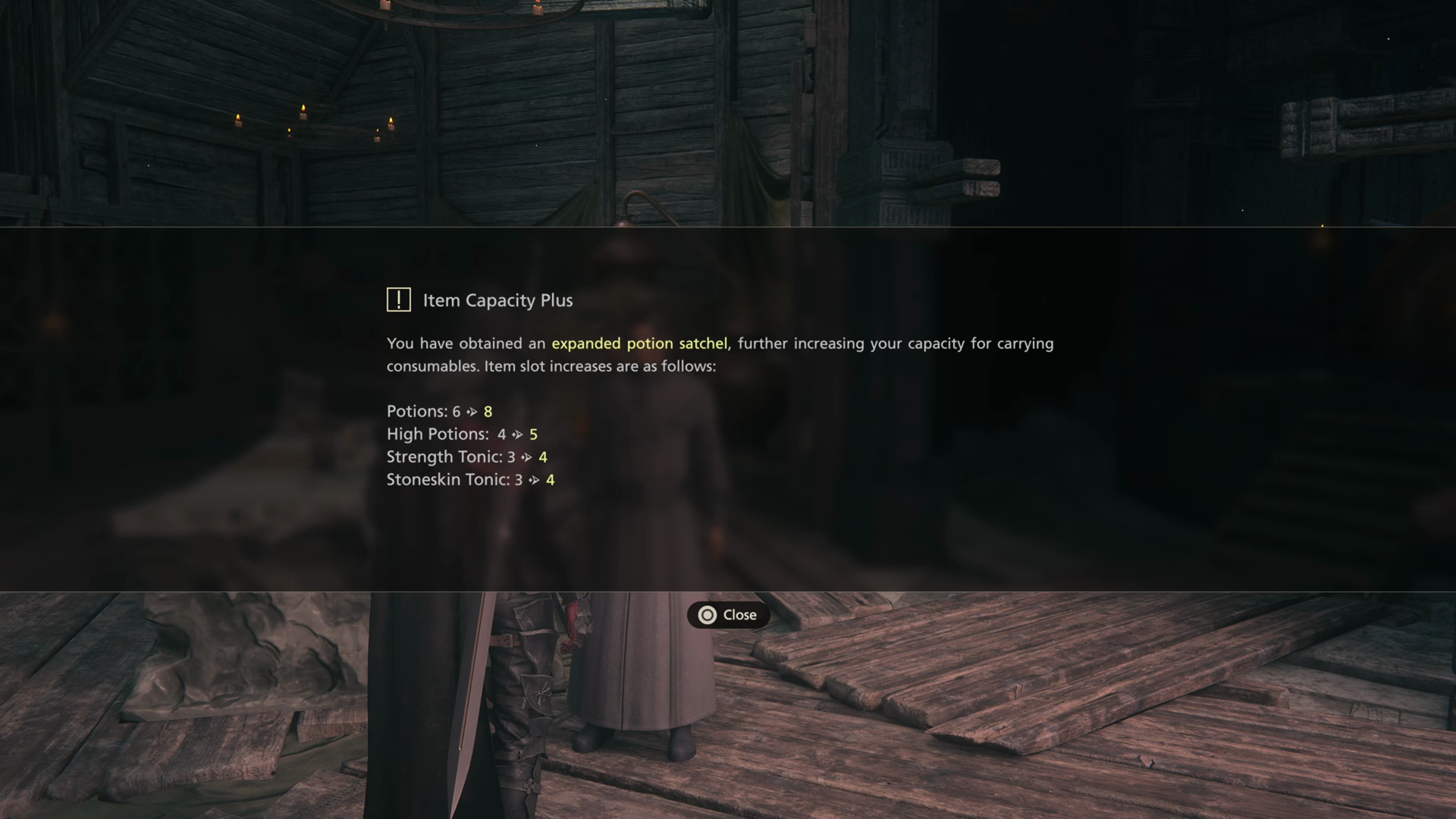 Item Capacity increased - Clive can now carry more potions and tonics