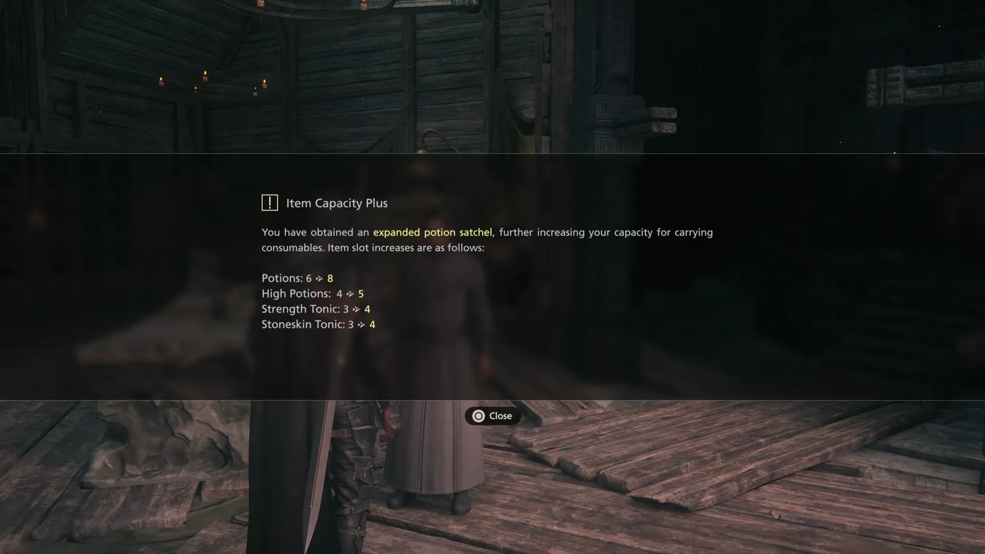 Item Capacity increased - Clive can now carry more potions and tonics
