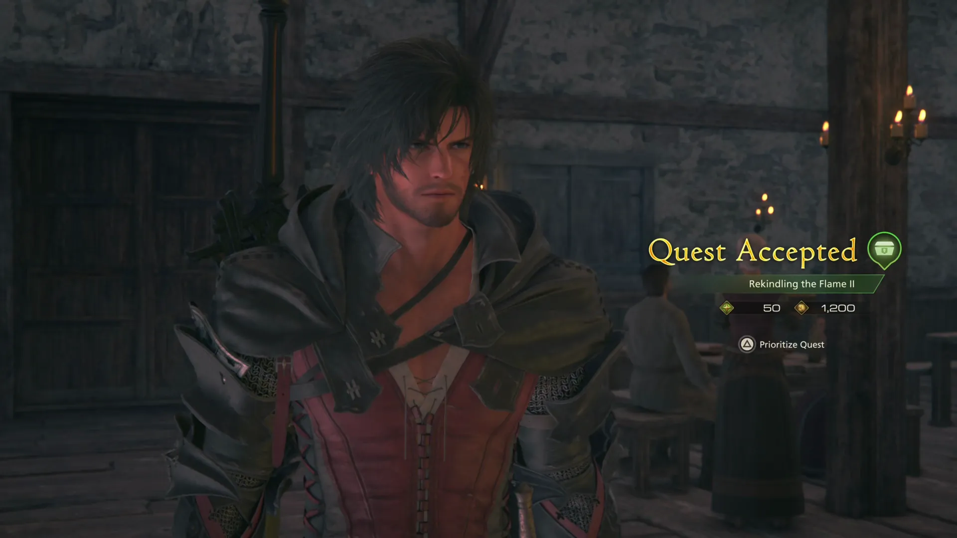 Accepting the Rekindling the Flame Optional Quest from Martha