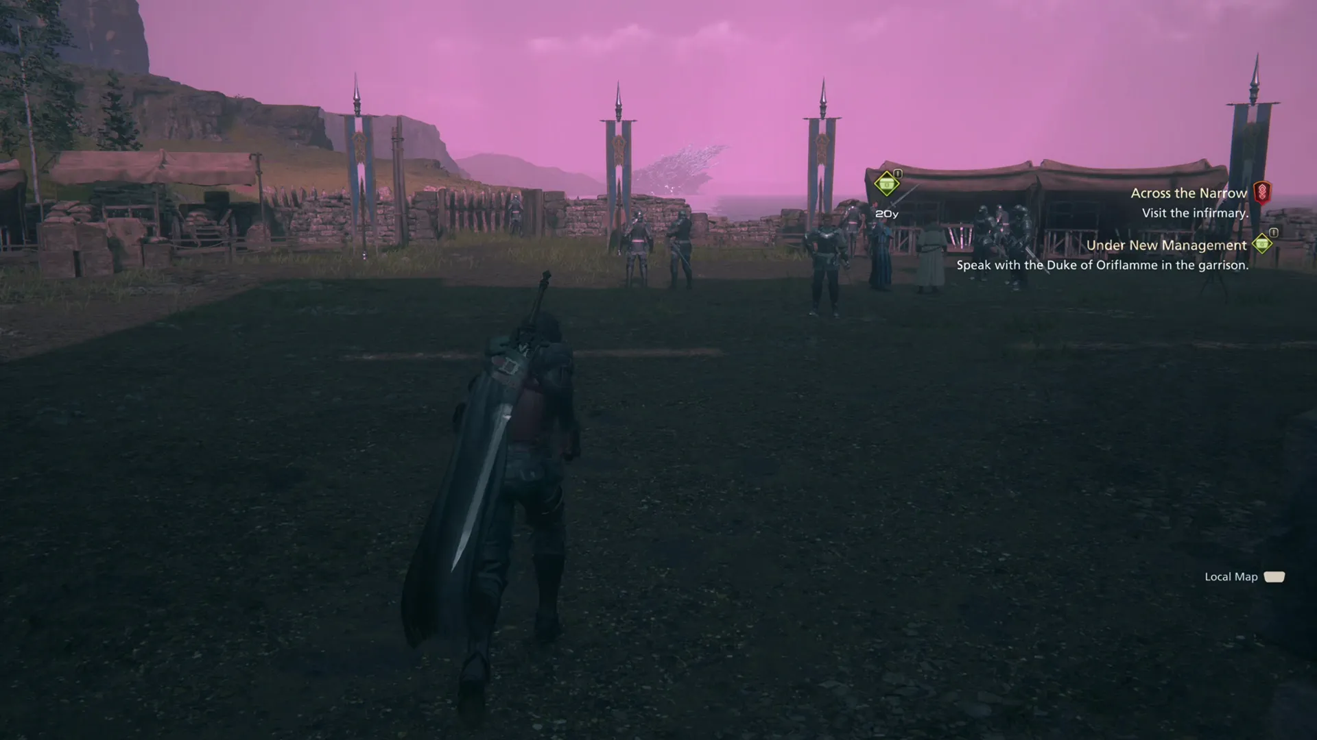 Speaking with people around Northreach to complete the quest