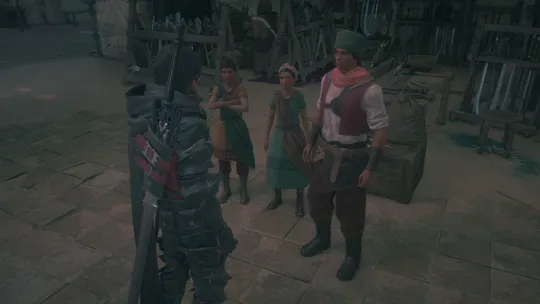 Accepting the Lines in the Sand Optional Quest from L’ubor at the Dalimil Inn