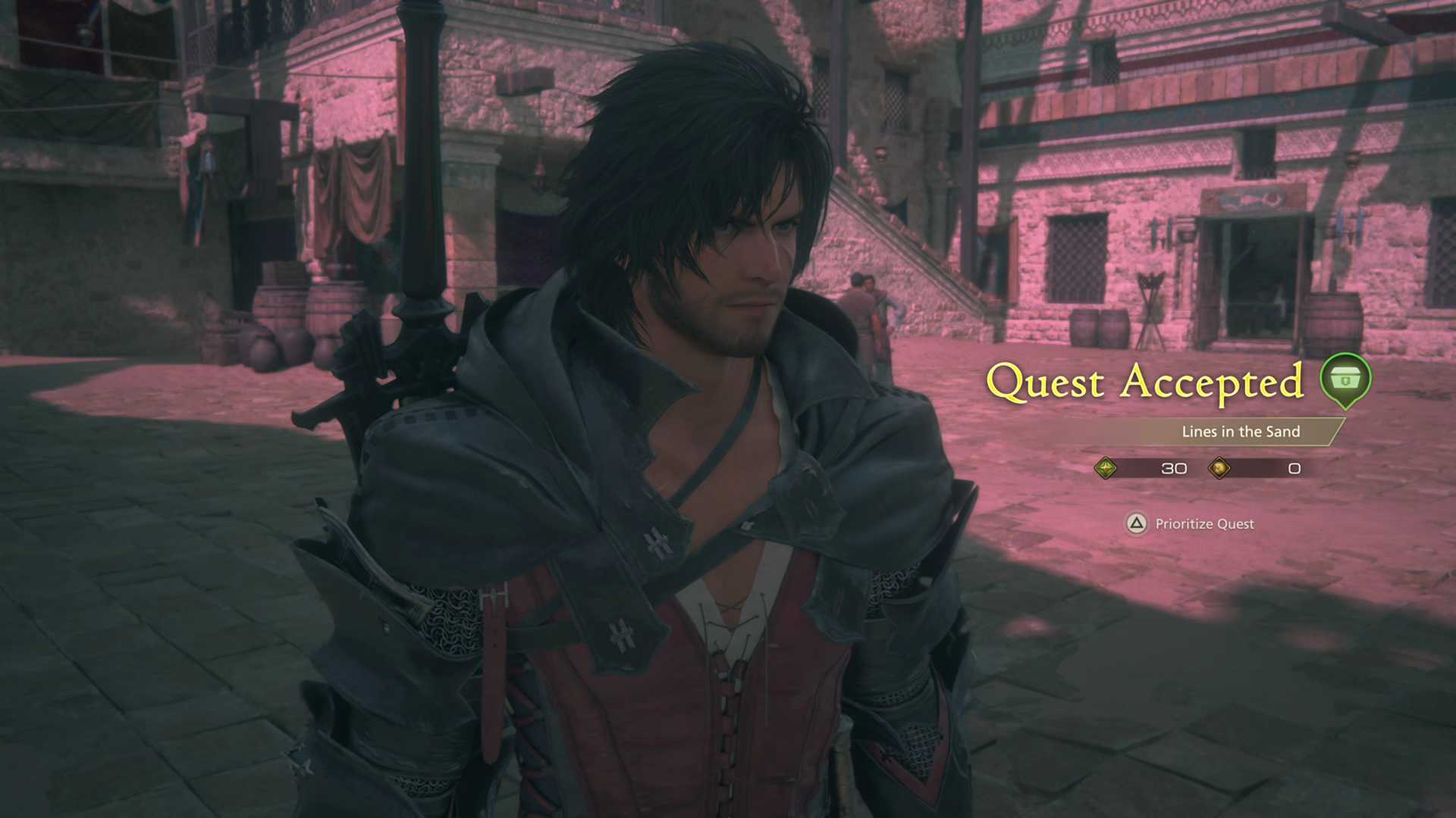 Accepting the Lines in the Sand Optional Quest from L’ubor