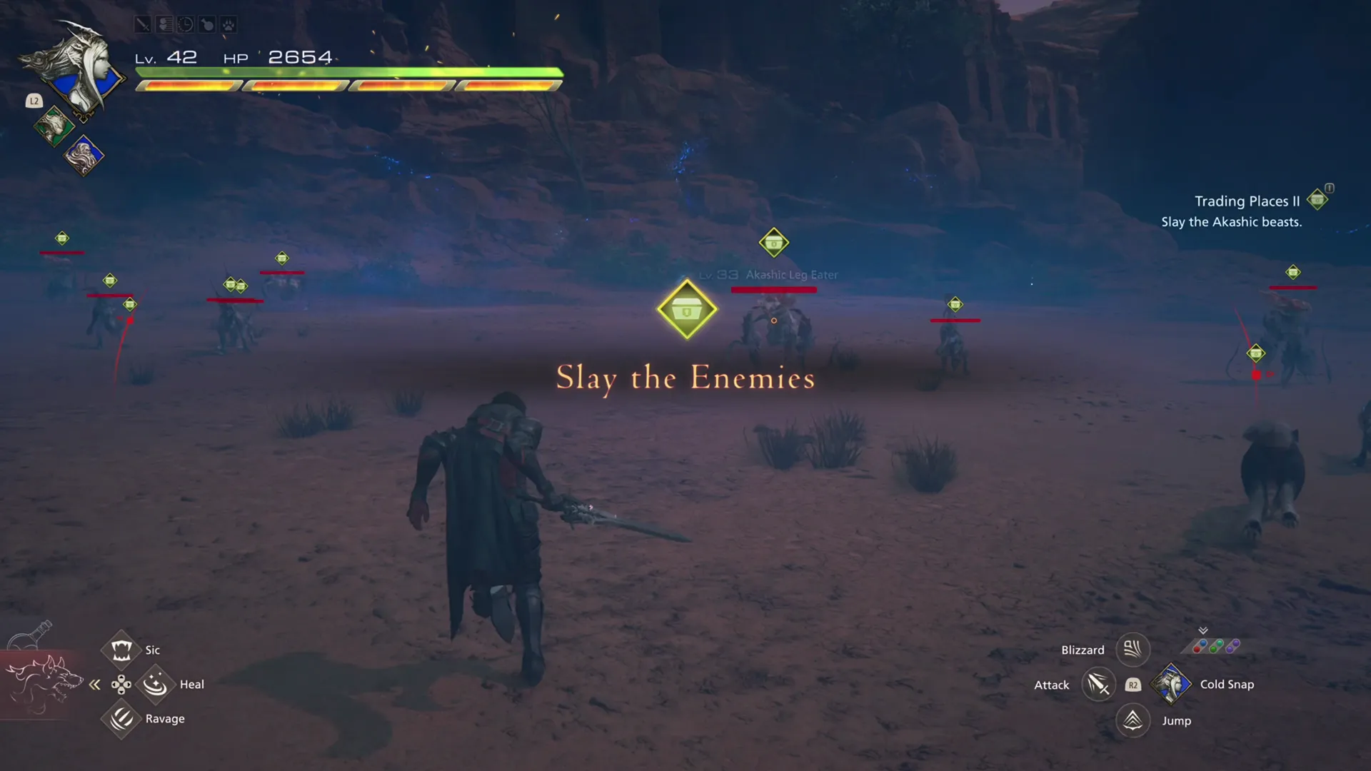 Initial battle against Akashic Beasts