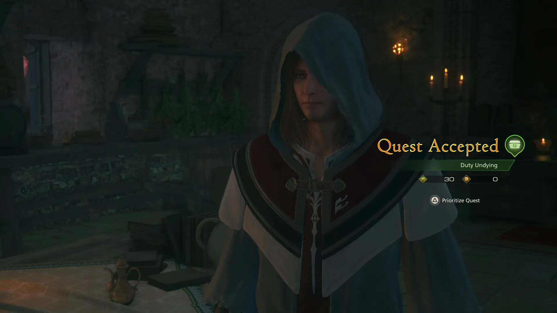 Accepting the Duty Undying Optional Quest from Cyril in Tabor