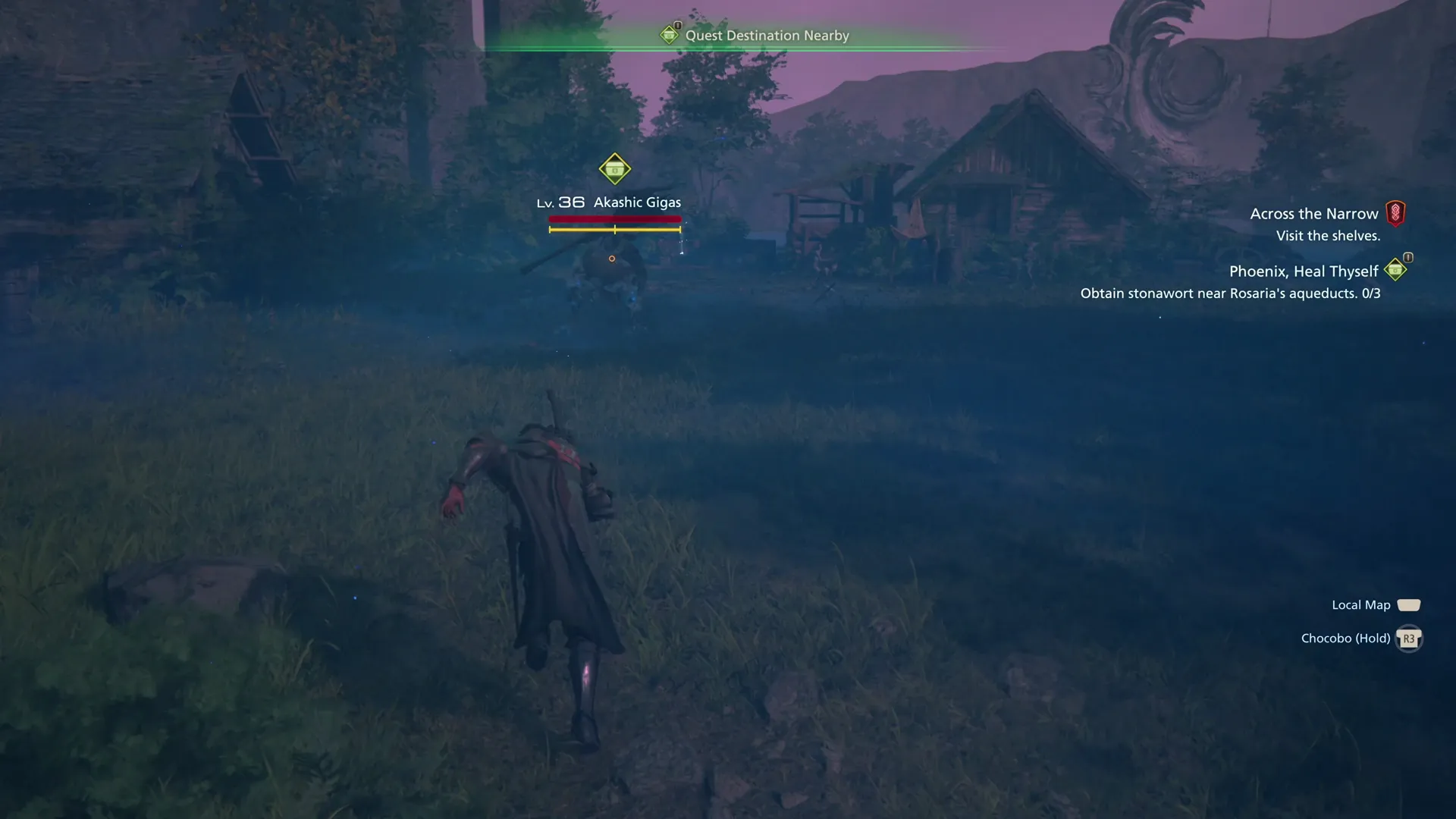 Approaching the Akashic Gigas near the Aquaduct