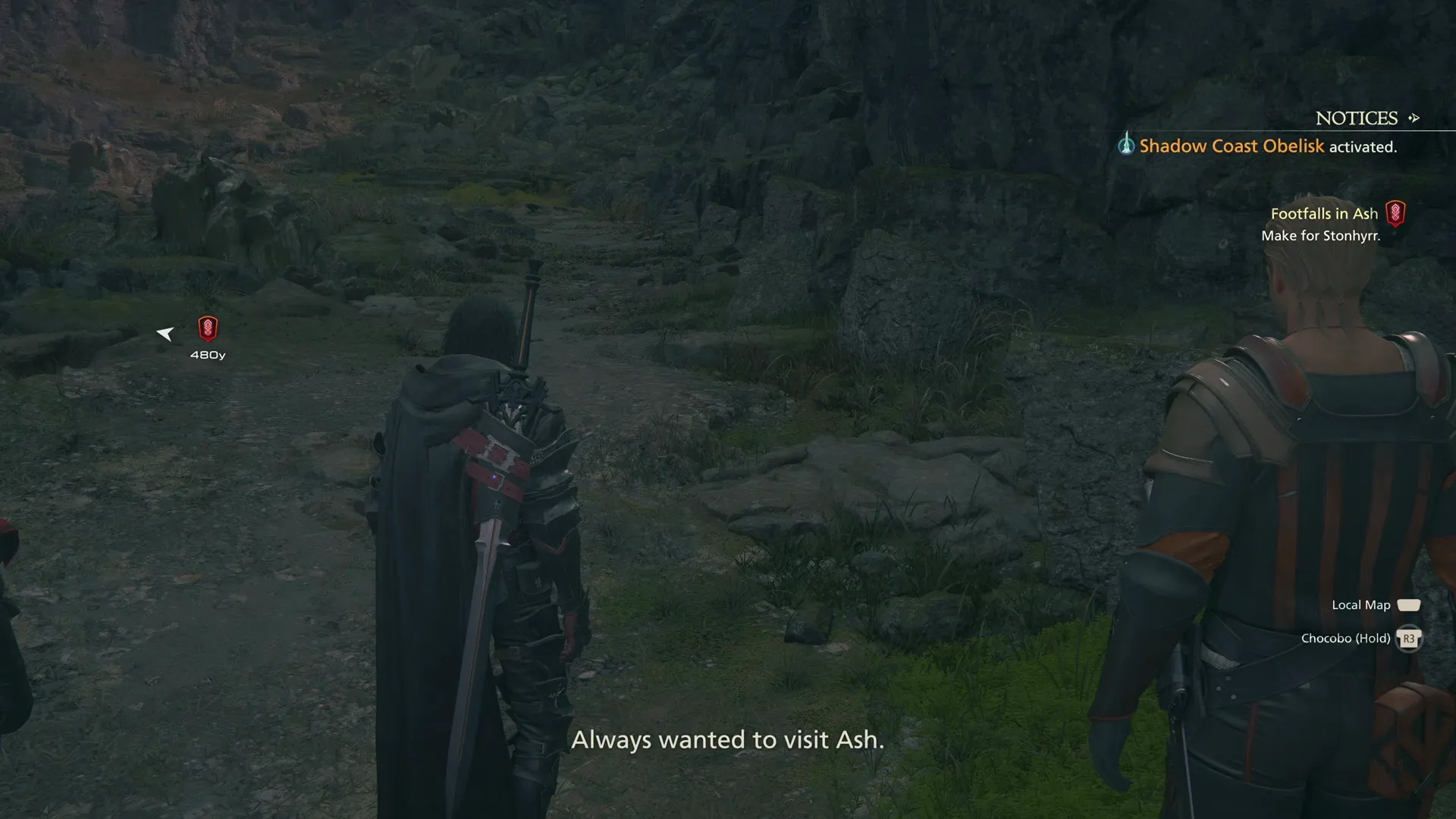 Clive and Gav reaching the Shadow Coast on their way to Stonhyrr