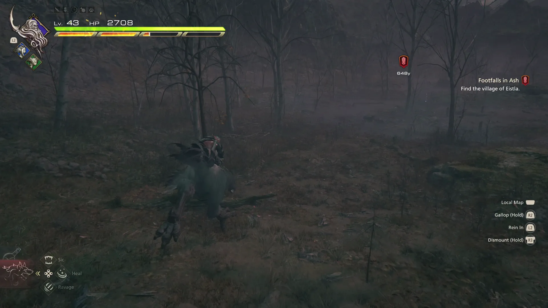 Riding the Chocobo through the Angry Gap on the way to Eistla