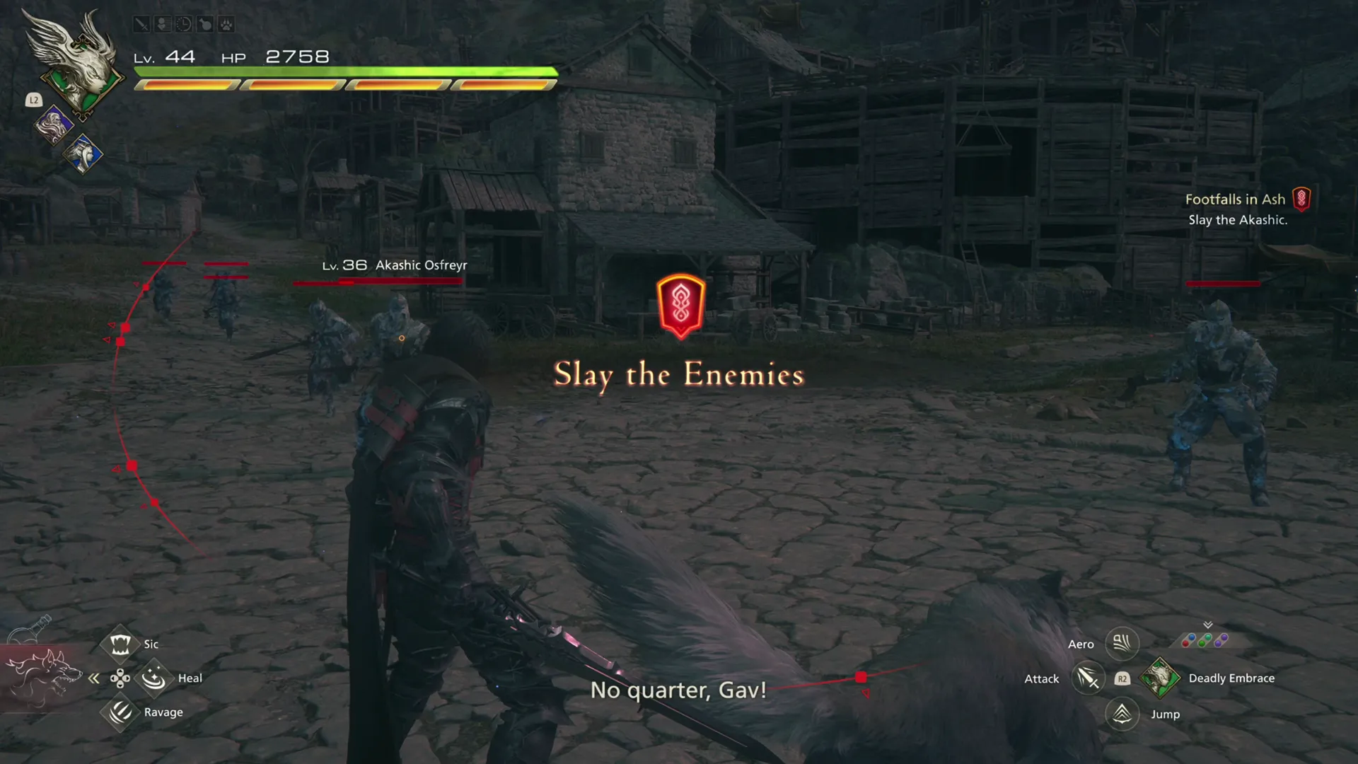 Battle against the Akashic enemies in Eistla