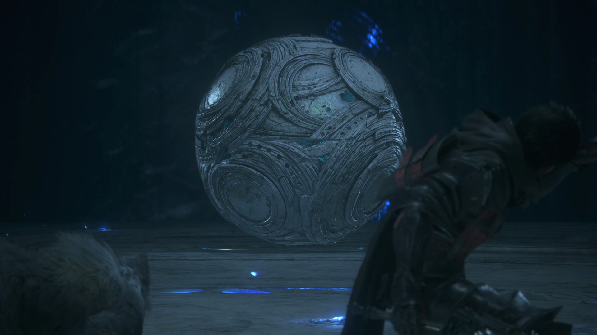 Close-up of Control Node at the beginning of the boss battle