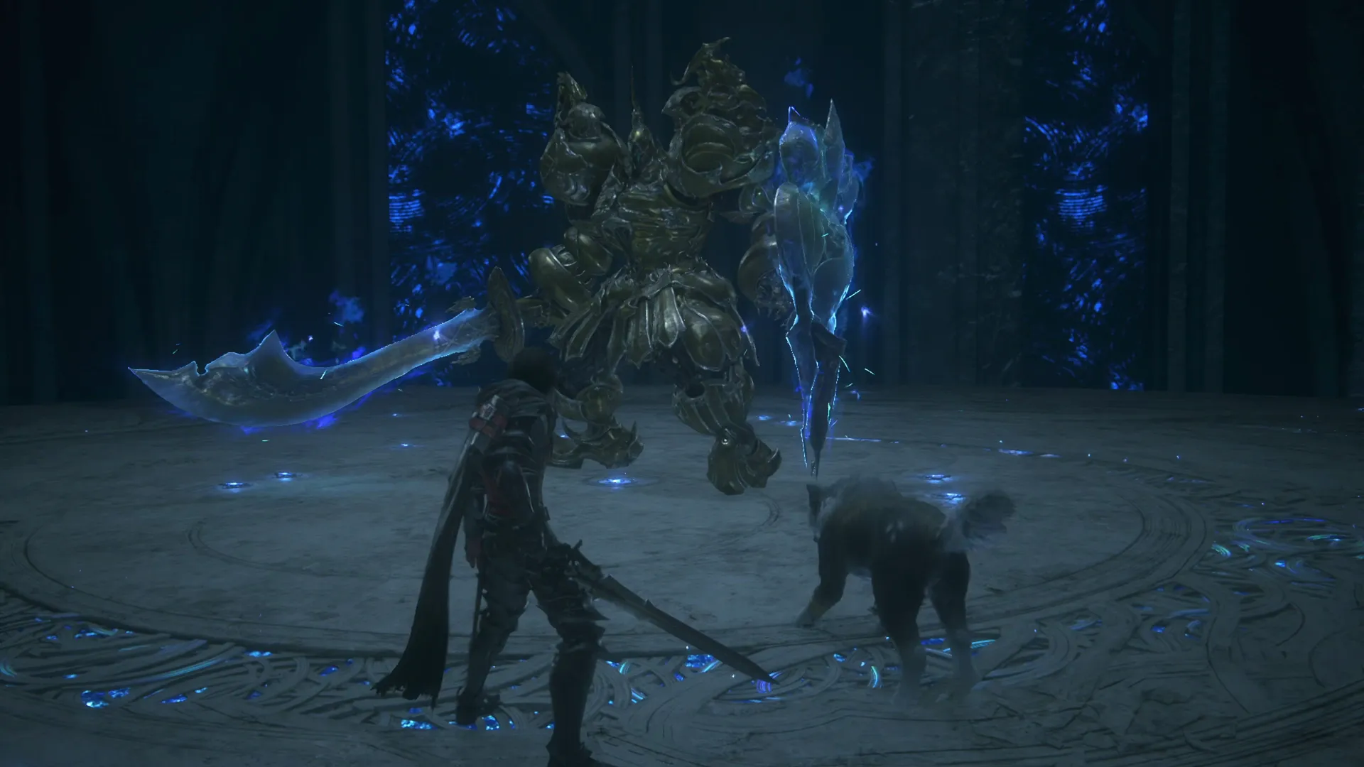 Beginning of the battle against Aurum Giant