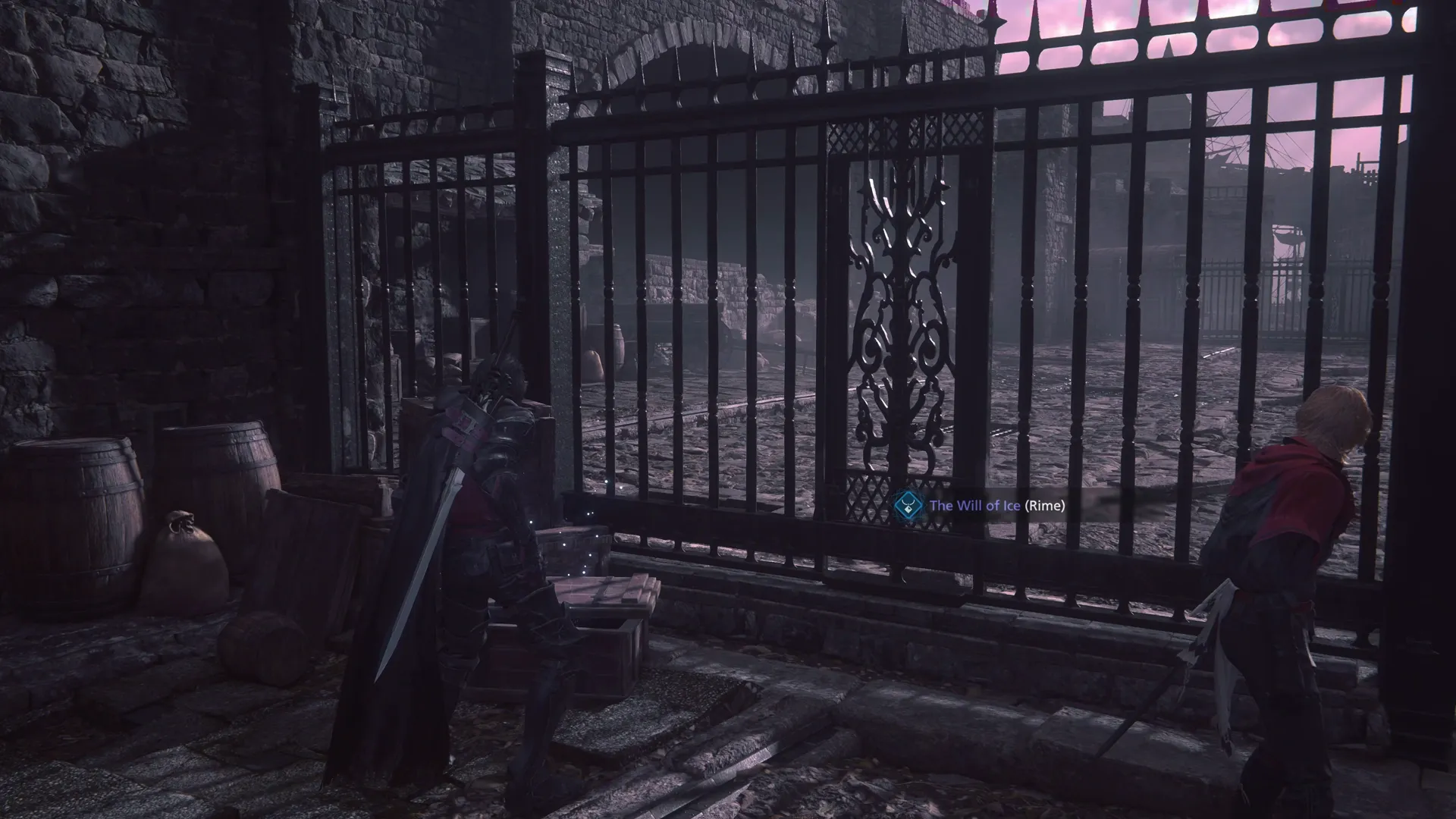 Obtaining the Will of Ice Accessory from a treasure coffer