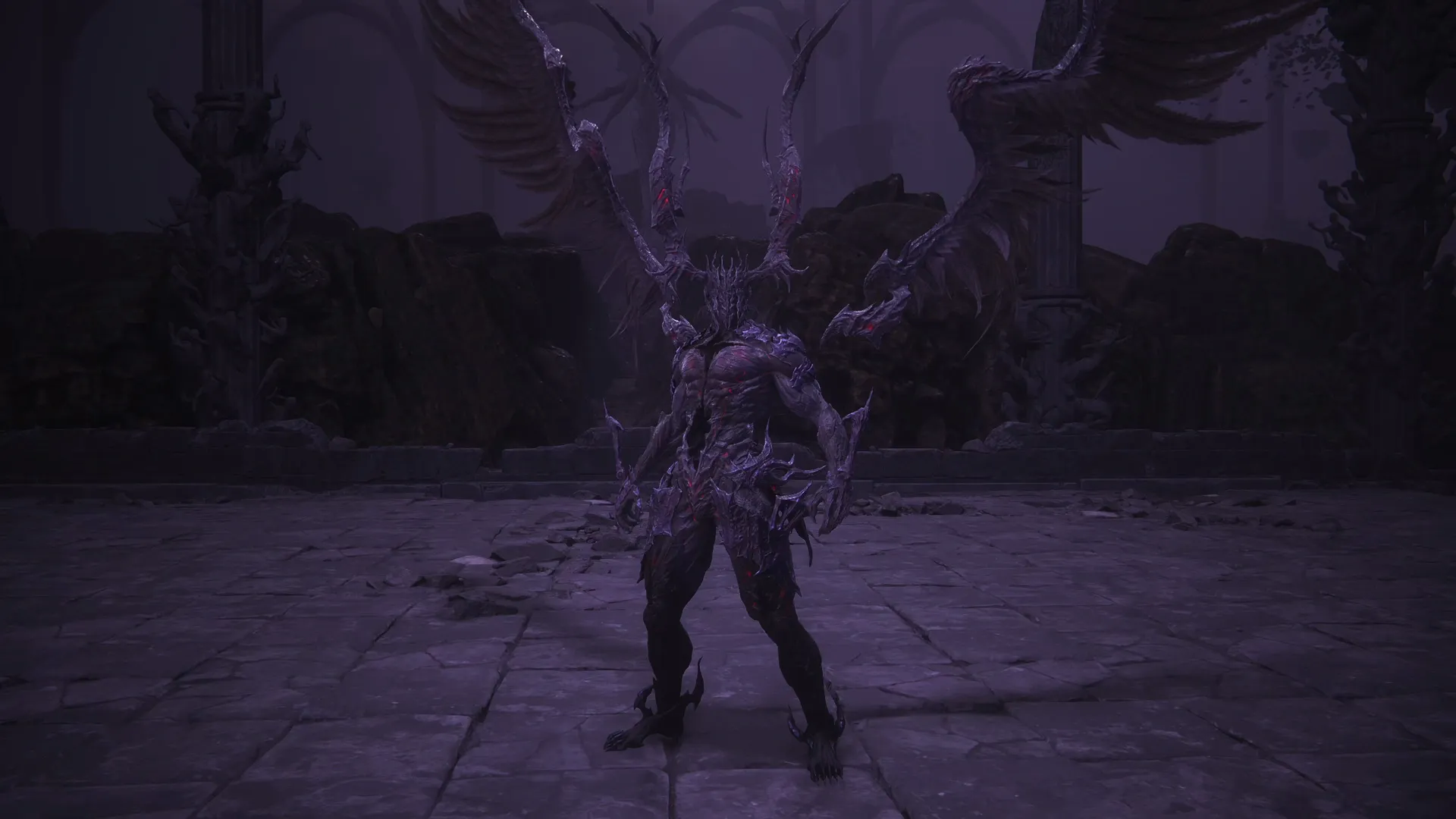 Opening close-up of Ultima during the boss battle