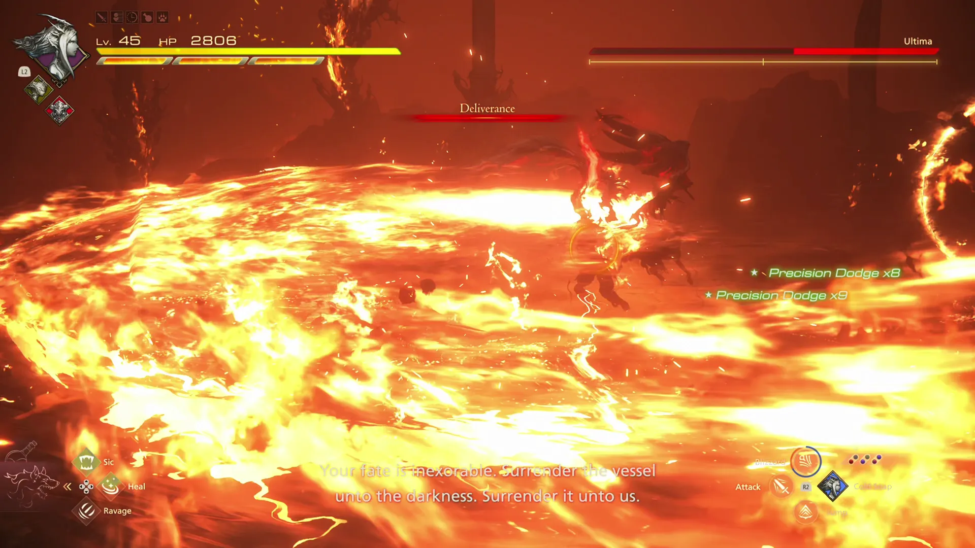 Ultima using his Deliverance attack