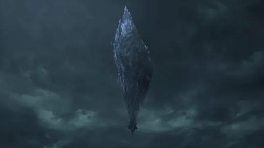 Cinematic of the Origin mothercrystal appearing in the center of Valisthea