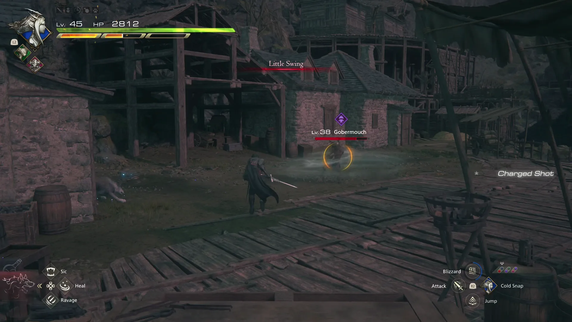 Gobermouch using its Little Swing attack