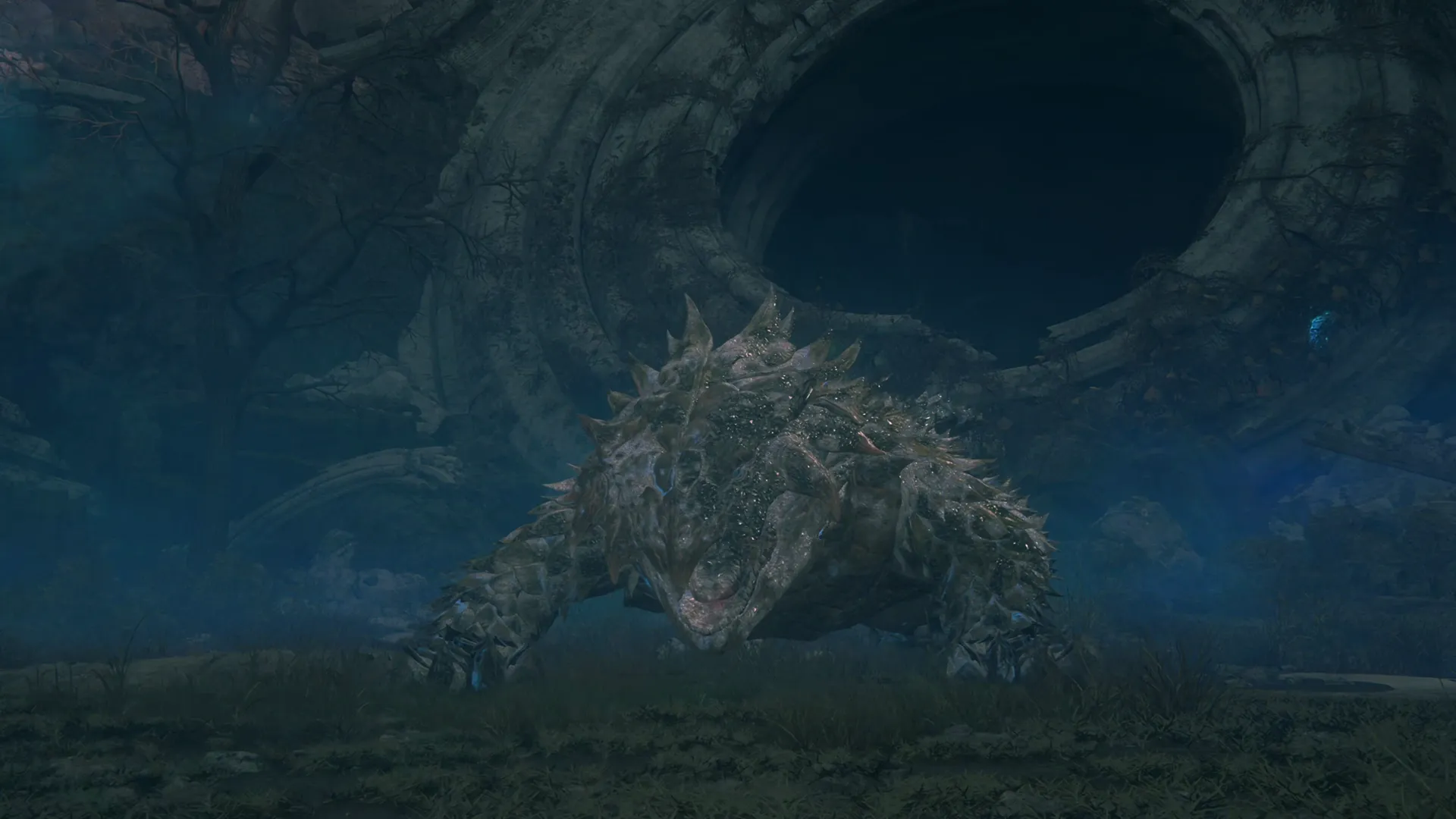 Close-up of Agni at the start of the Notorious Mark battle in Halfcombe