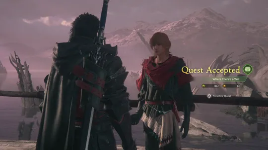 Where There’s a Will Optional Quest - Clive accepting the quest from Joshua