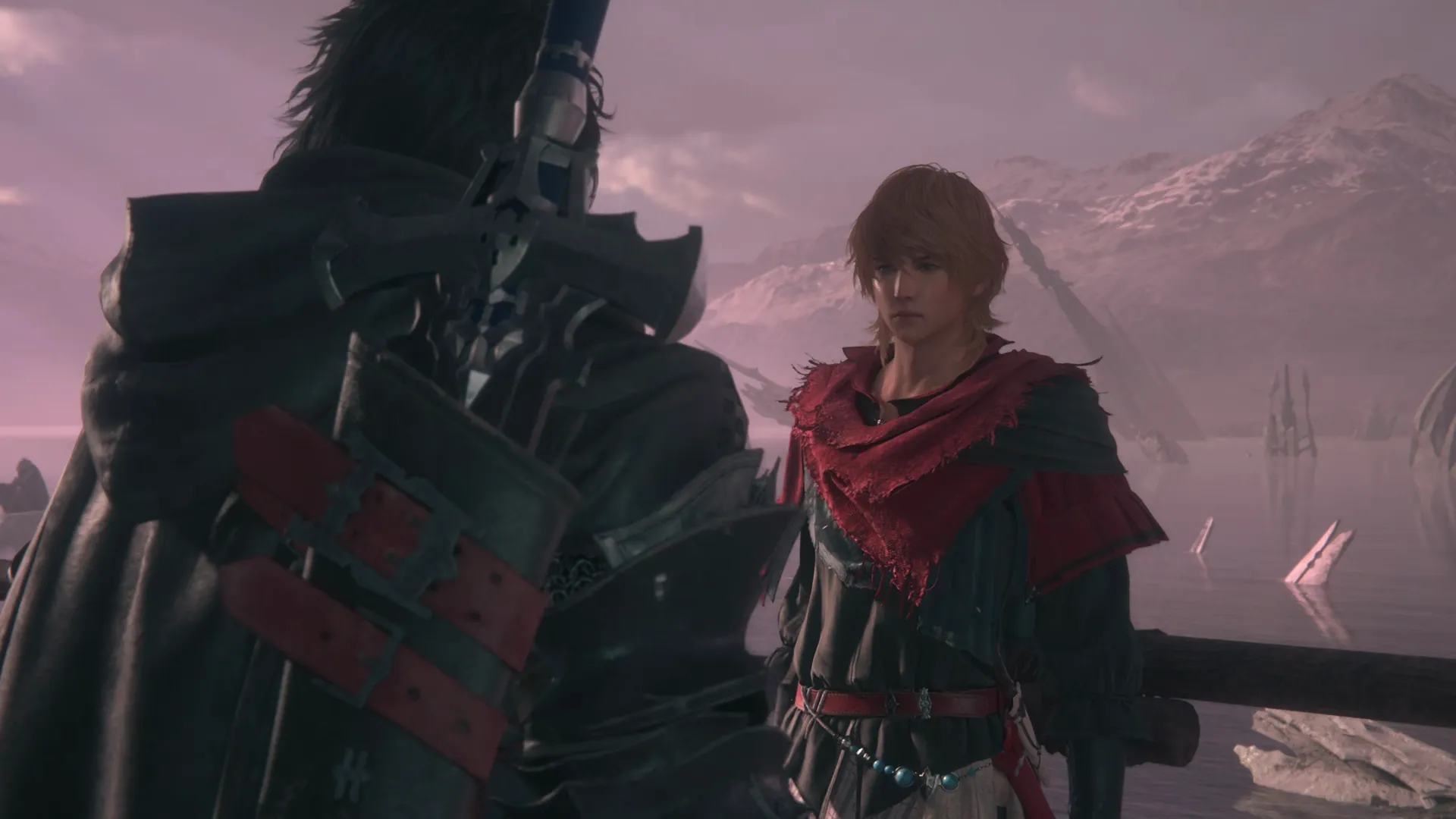 Clive speaking with Joshua on the balcony of the Hideaway