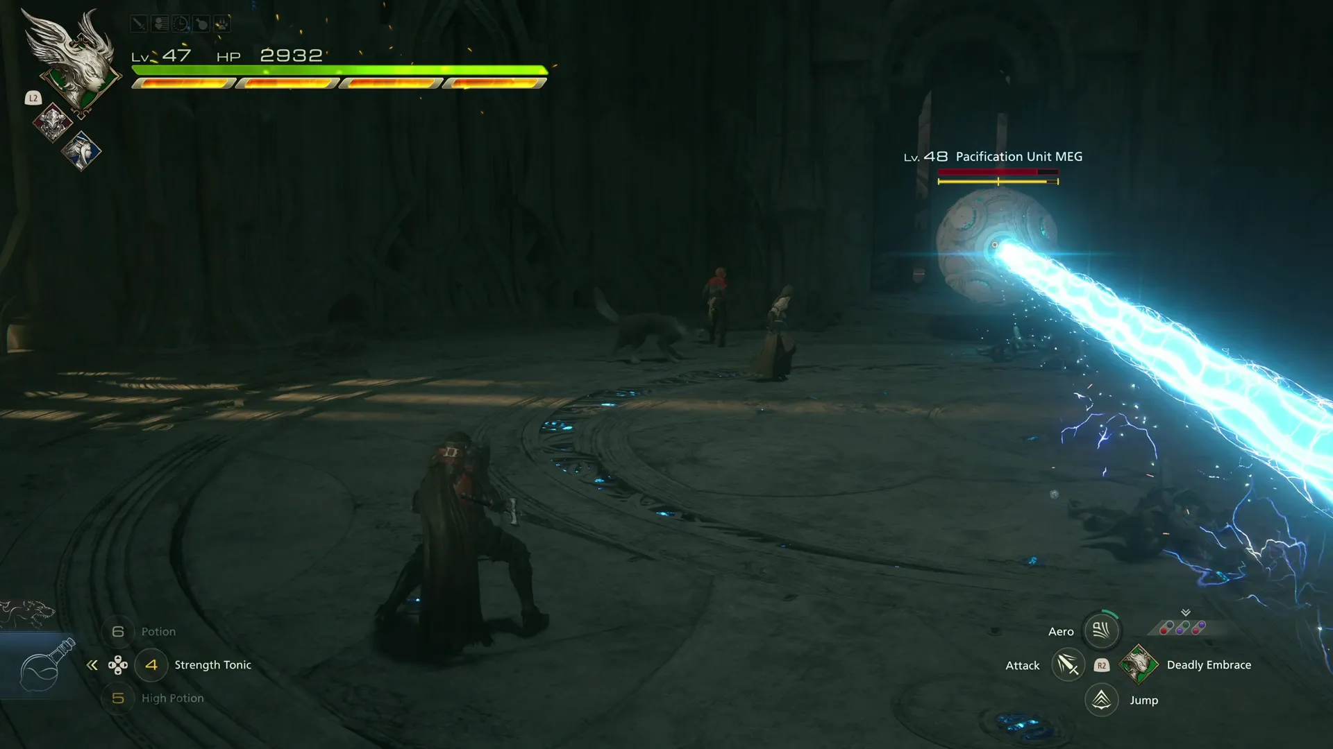 Battle against Pacification Unit MEG