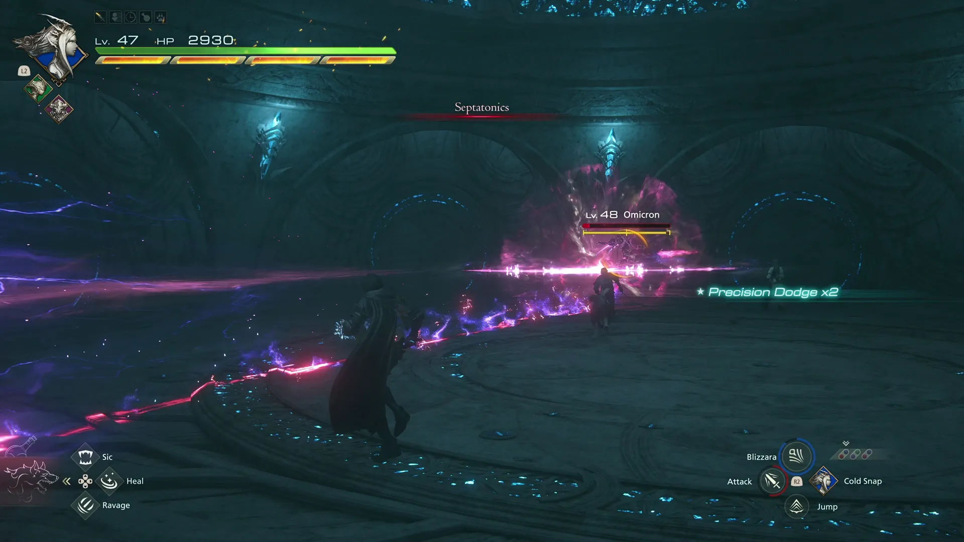 Omicron using its Septatonics attack