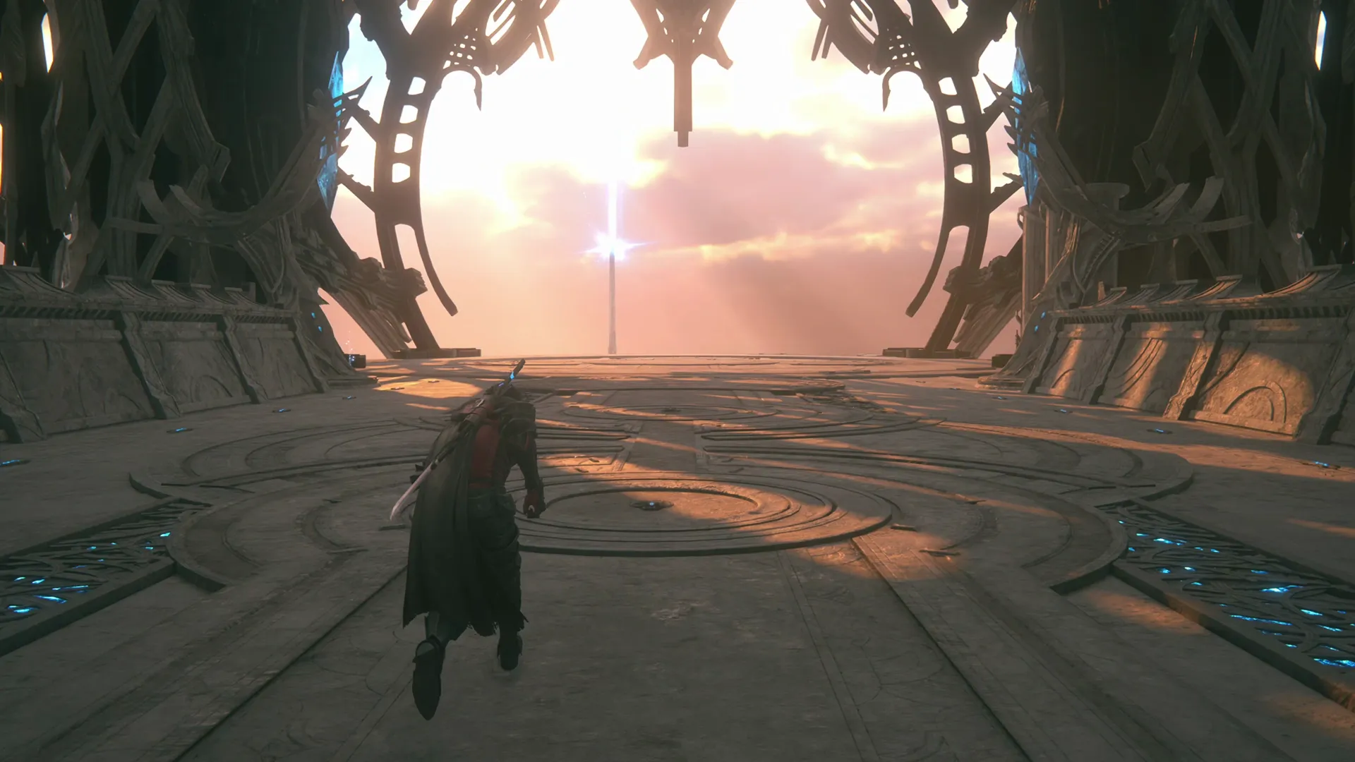 Clive arriving on the Landing in the Sagespire