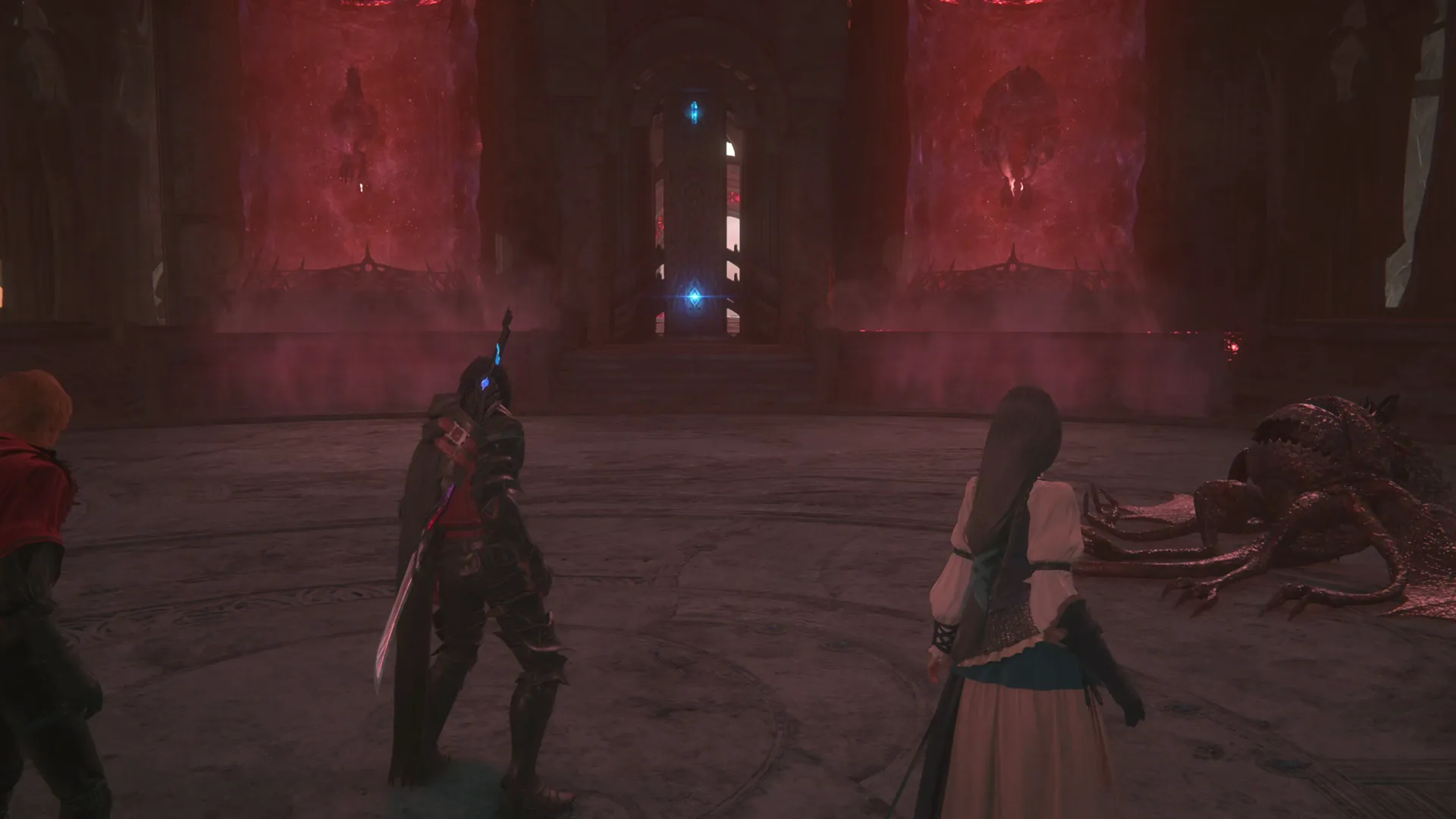 Clive reaching the upper ring of the Sagespire