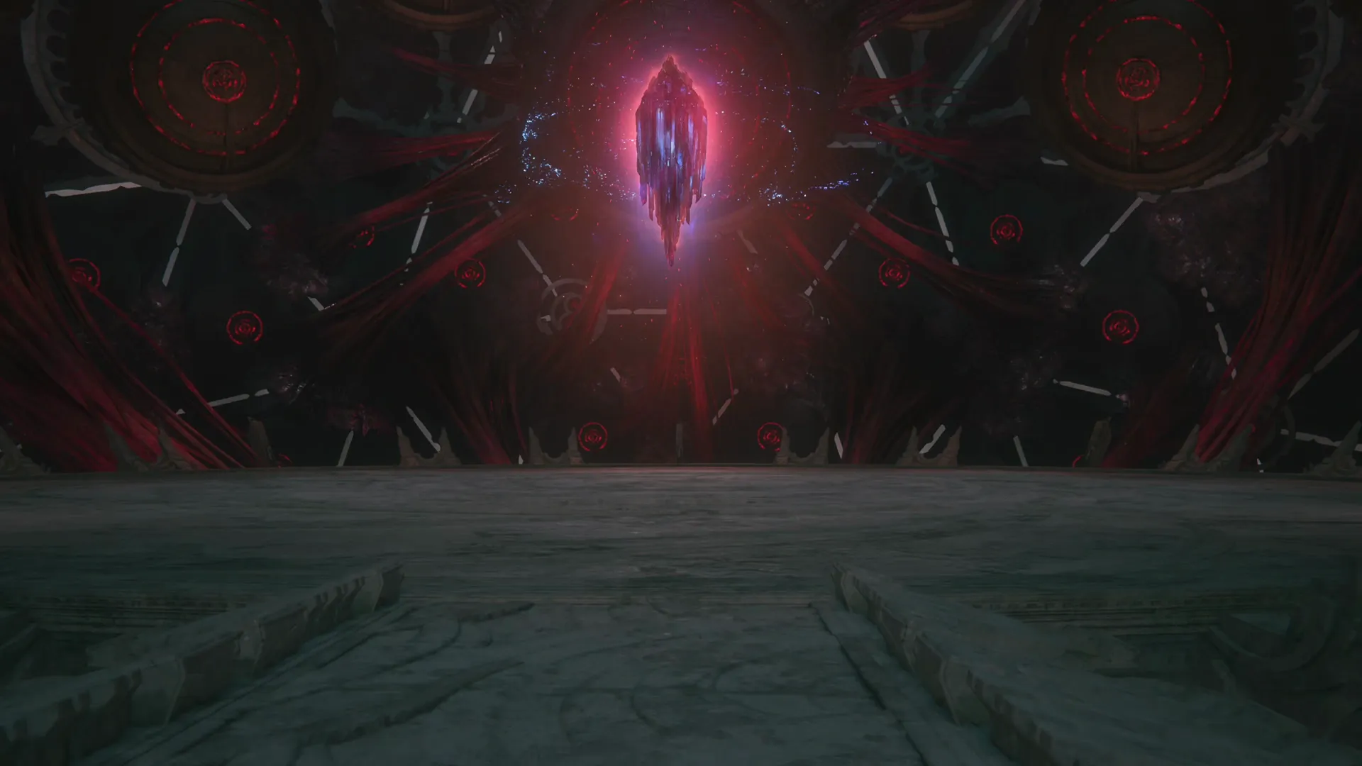 Approaching the final boss of the Sagespire, Omega, at the top level