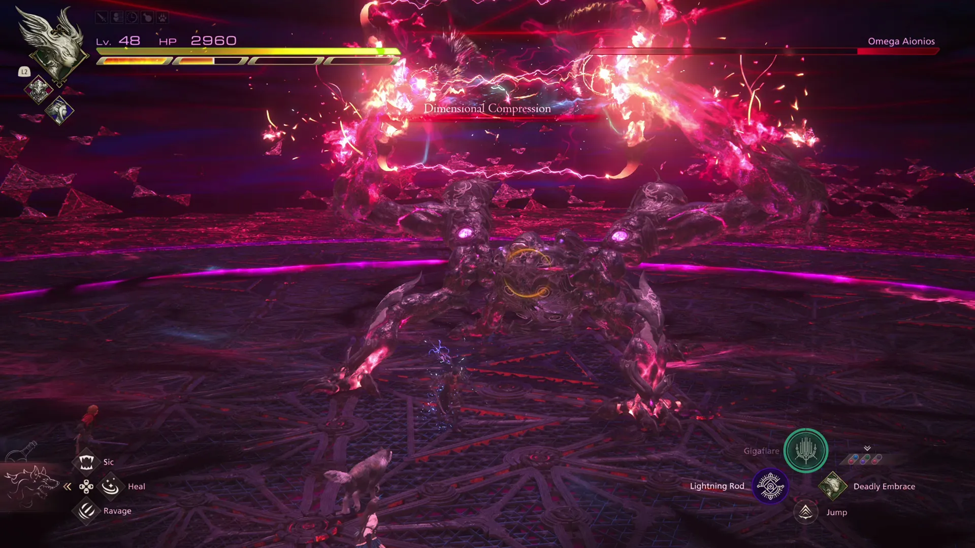 Omega Aionions using its Dimensional Compression attack to begin Phase 3