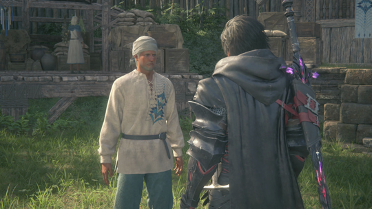 Accepting the quest from Bilos