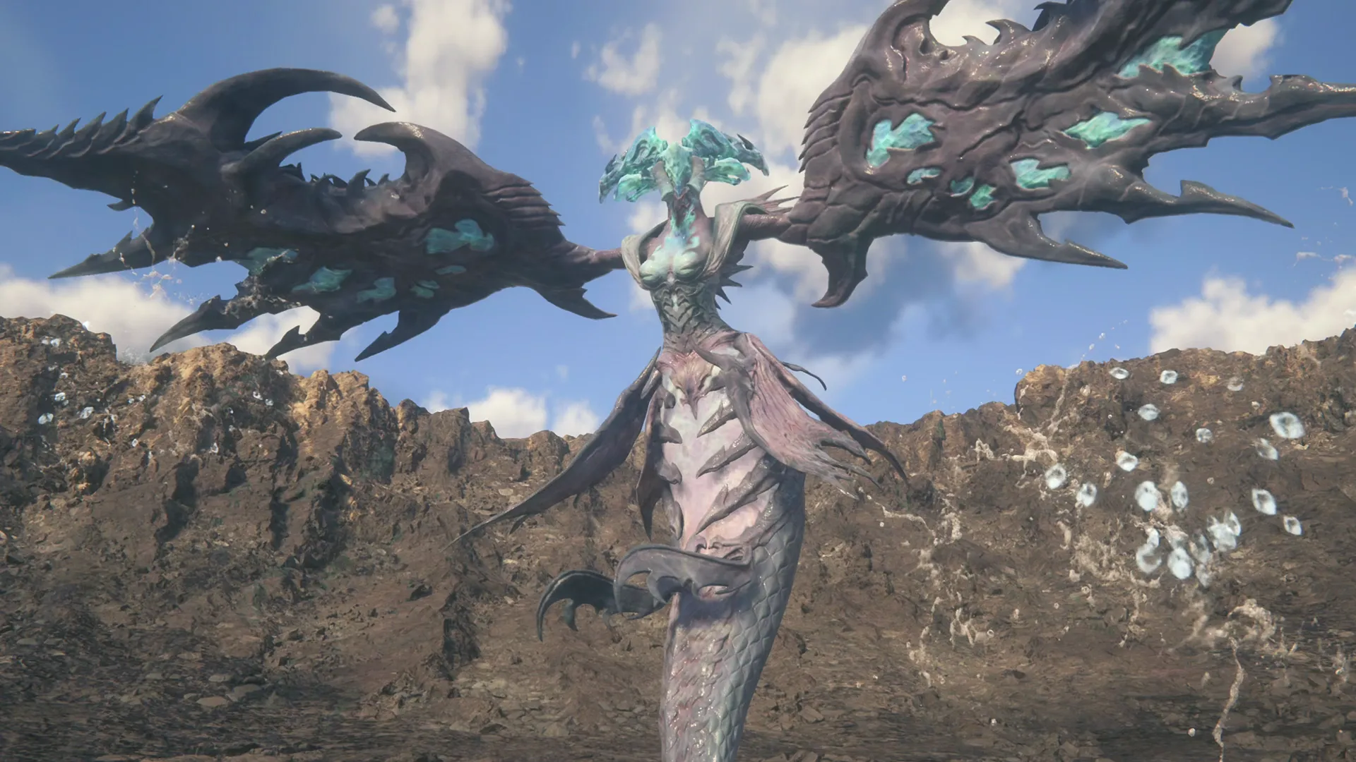 Close-up of Perkyos during the boss battle at the Surge