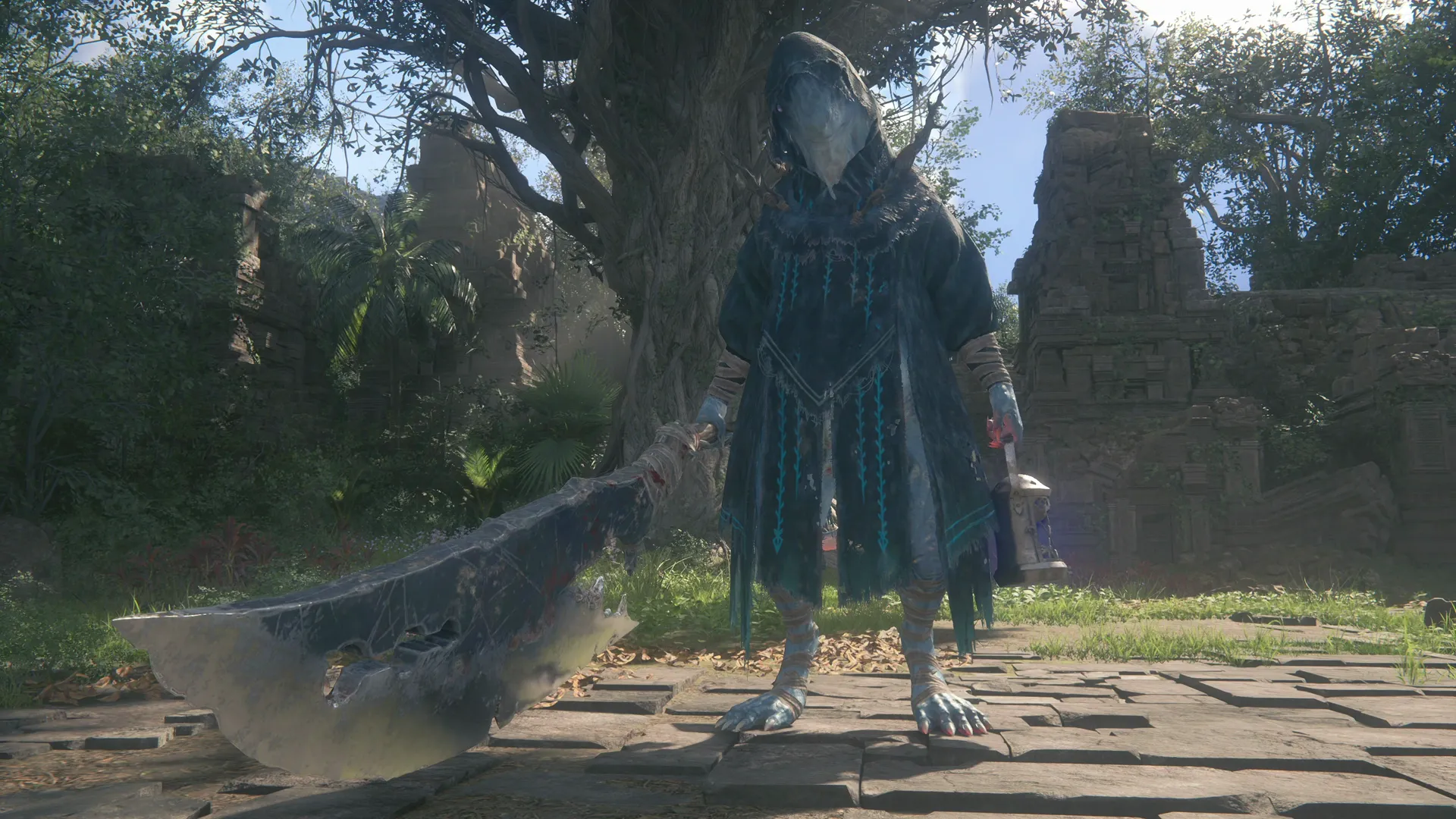 Close-up of Master Tonberry during the boss battle