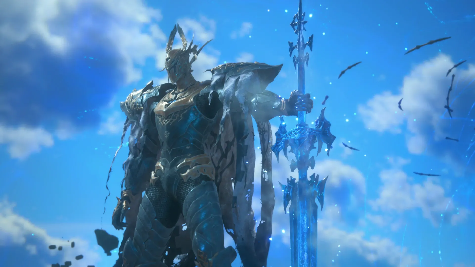 Close-up of Timekeeper during the opening cinematic ahead of the boss battle